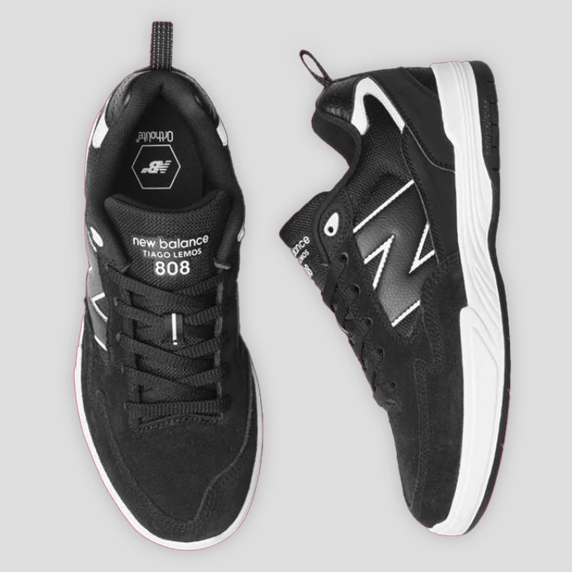 New Balance Numeric 808L- Black / White - Image 3