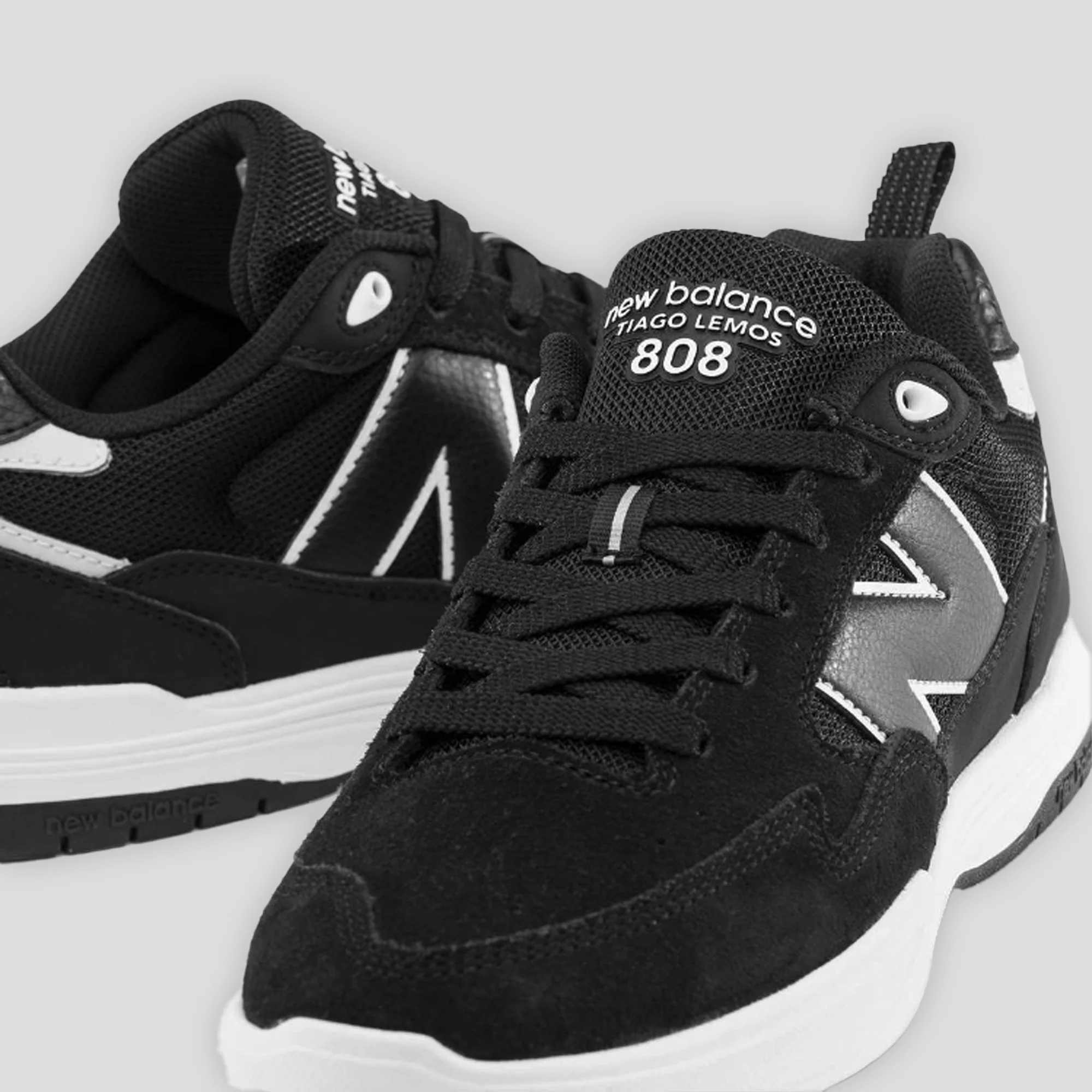 New Balance Numeric 808L- Black / White - Image 4