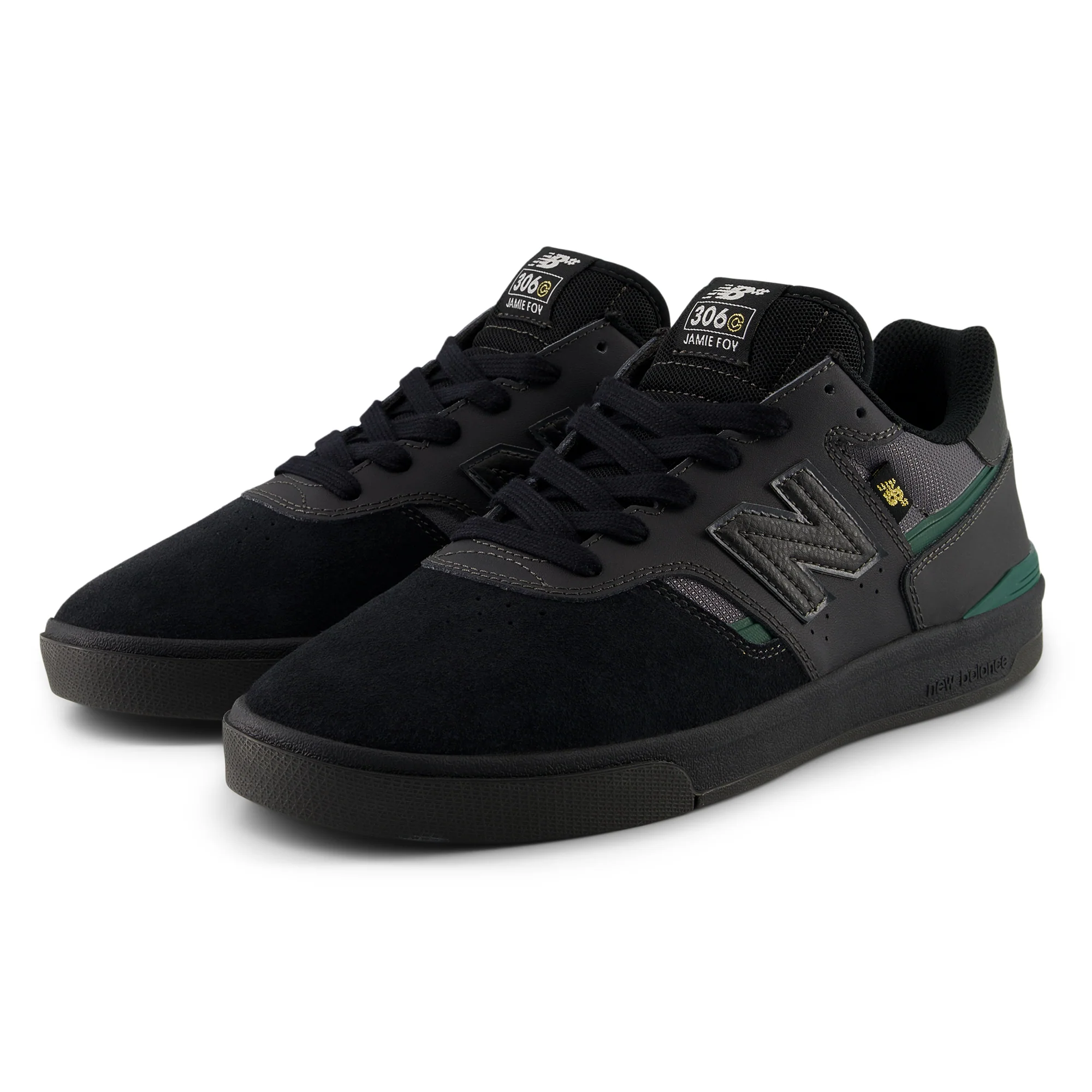 New Balance Numeric Jamie Foy 306 Cup - Black / Nightwatch Green - Image 4