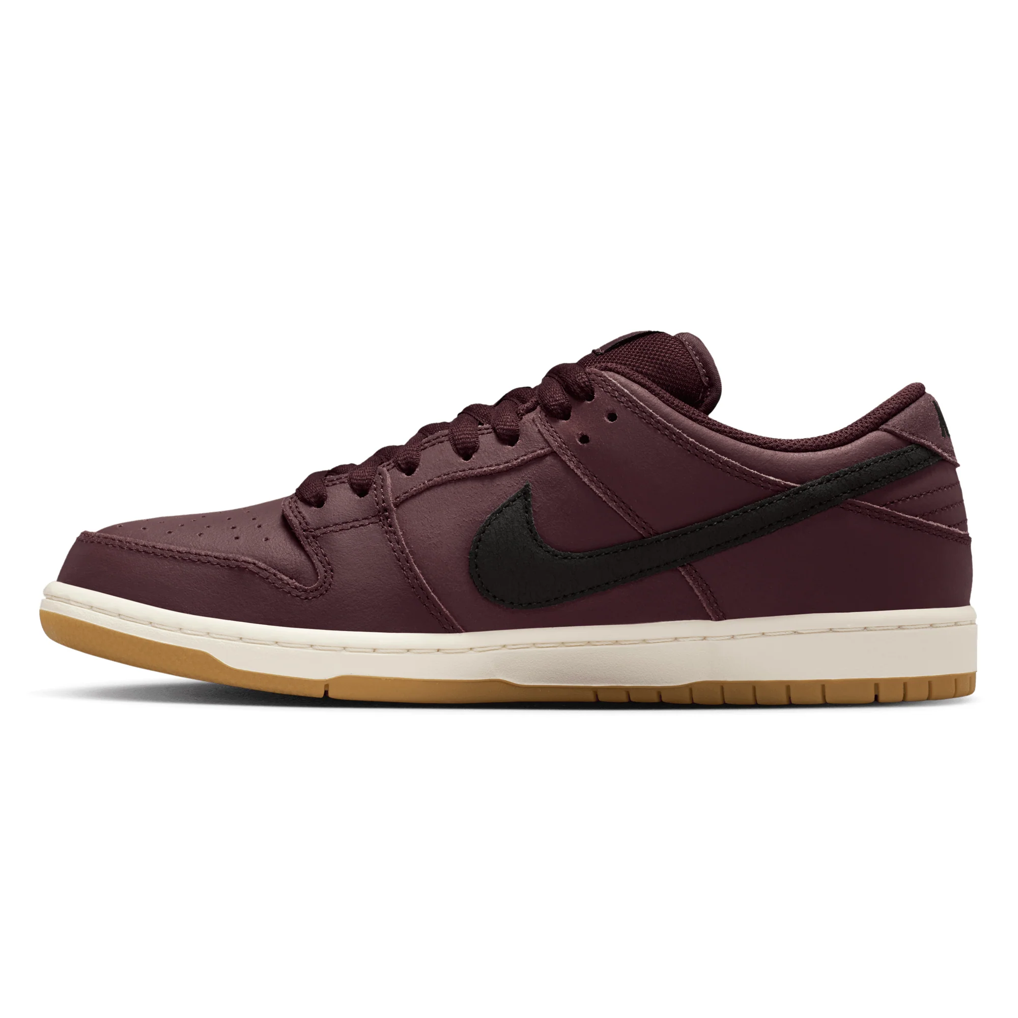 Nike SB Dunk Low Pro Iso - Burgundy Crush / Black Mystic - Image 3