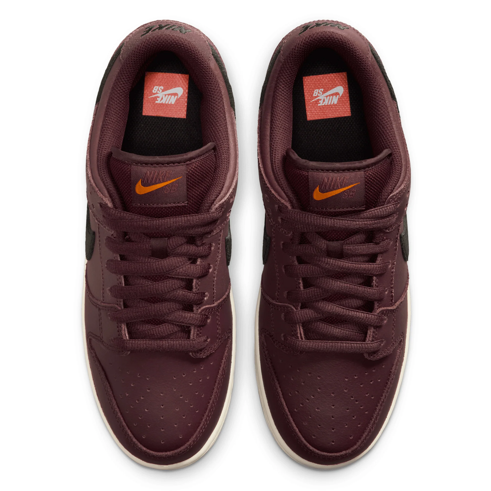 Nike SB Dunk Low Pro Iso - Burgundy Crush / Black Mystic - Image 4
