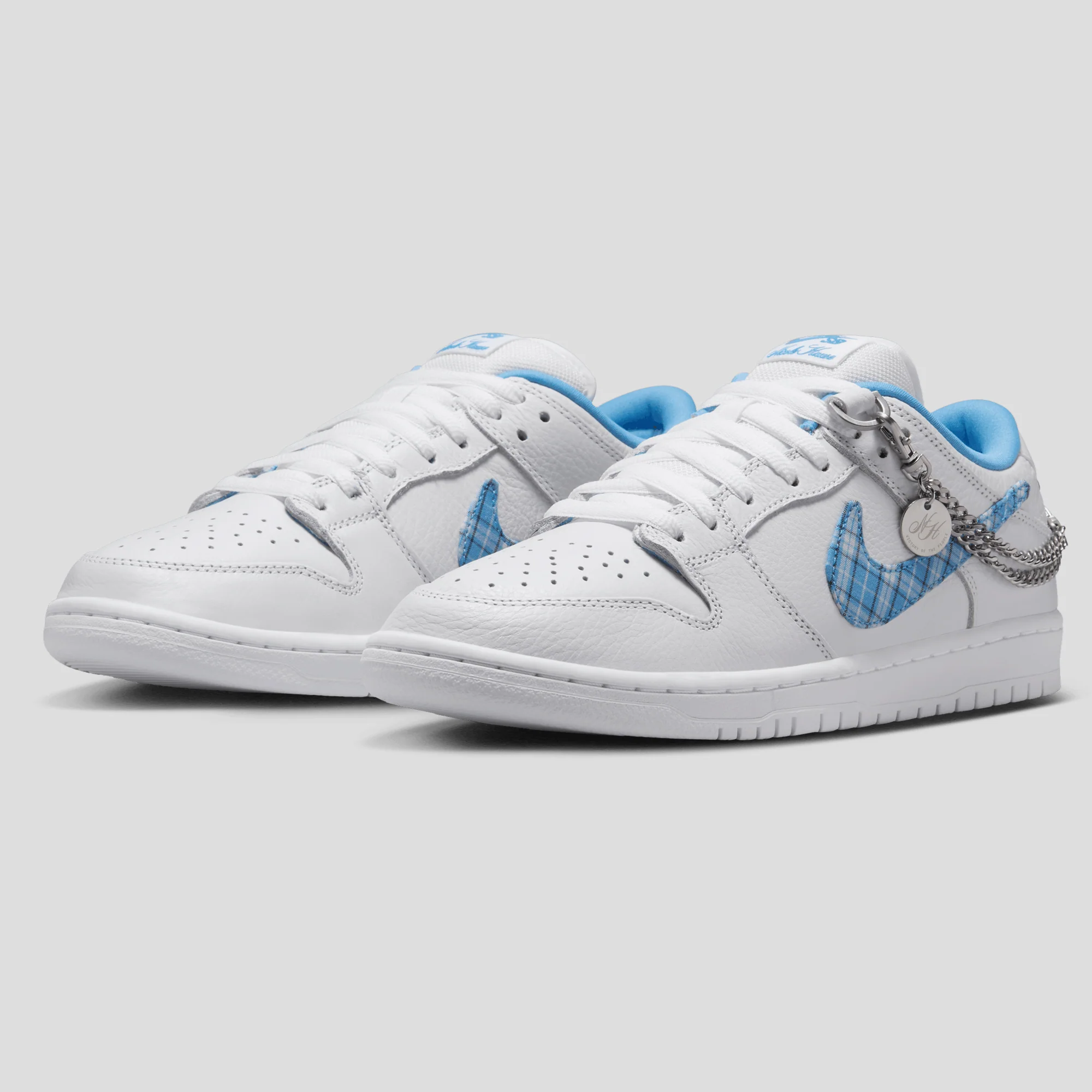 Nike SB Dunk Low Pro Nicole Hause - White/ University Blue - Image 5
