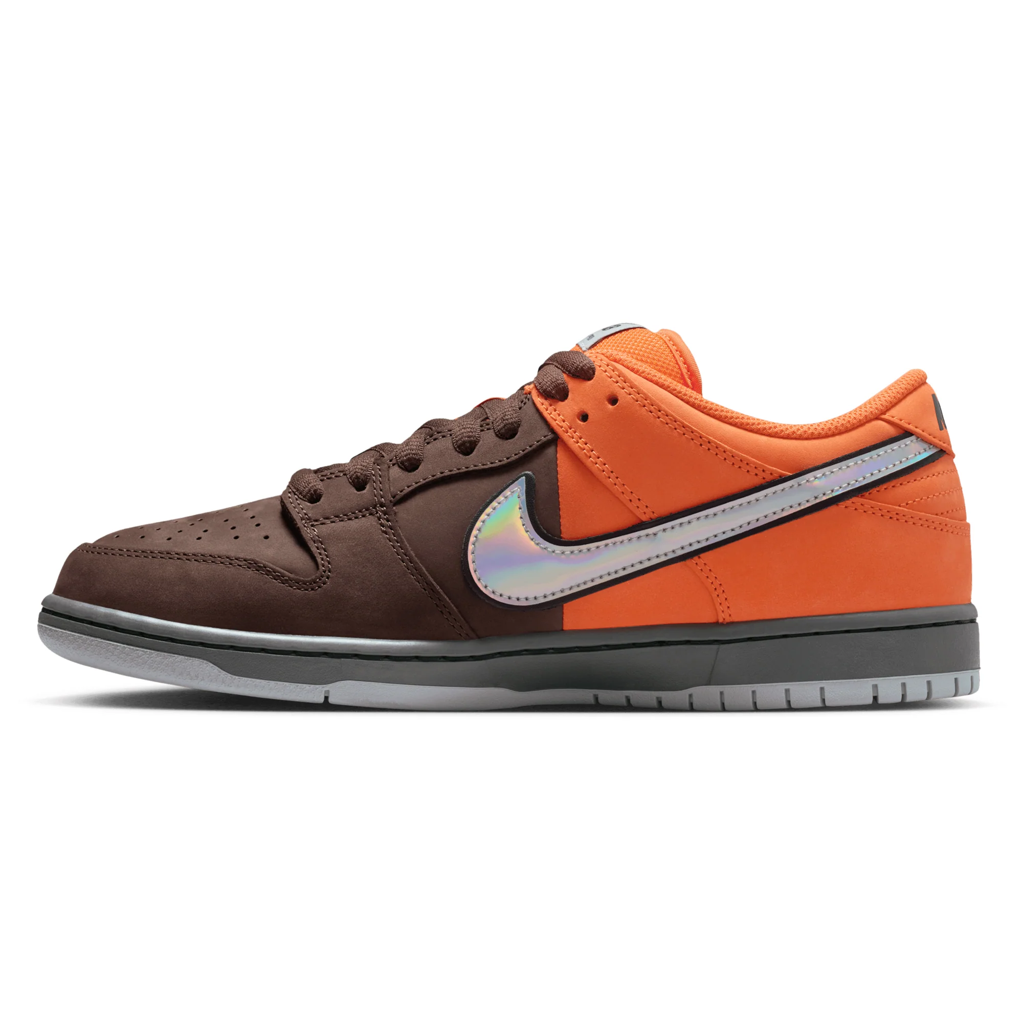 Nike SB Dunk Low Pro - Safety Orange / Baroque Brown - Image 3