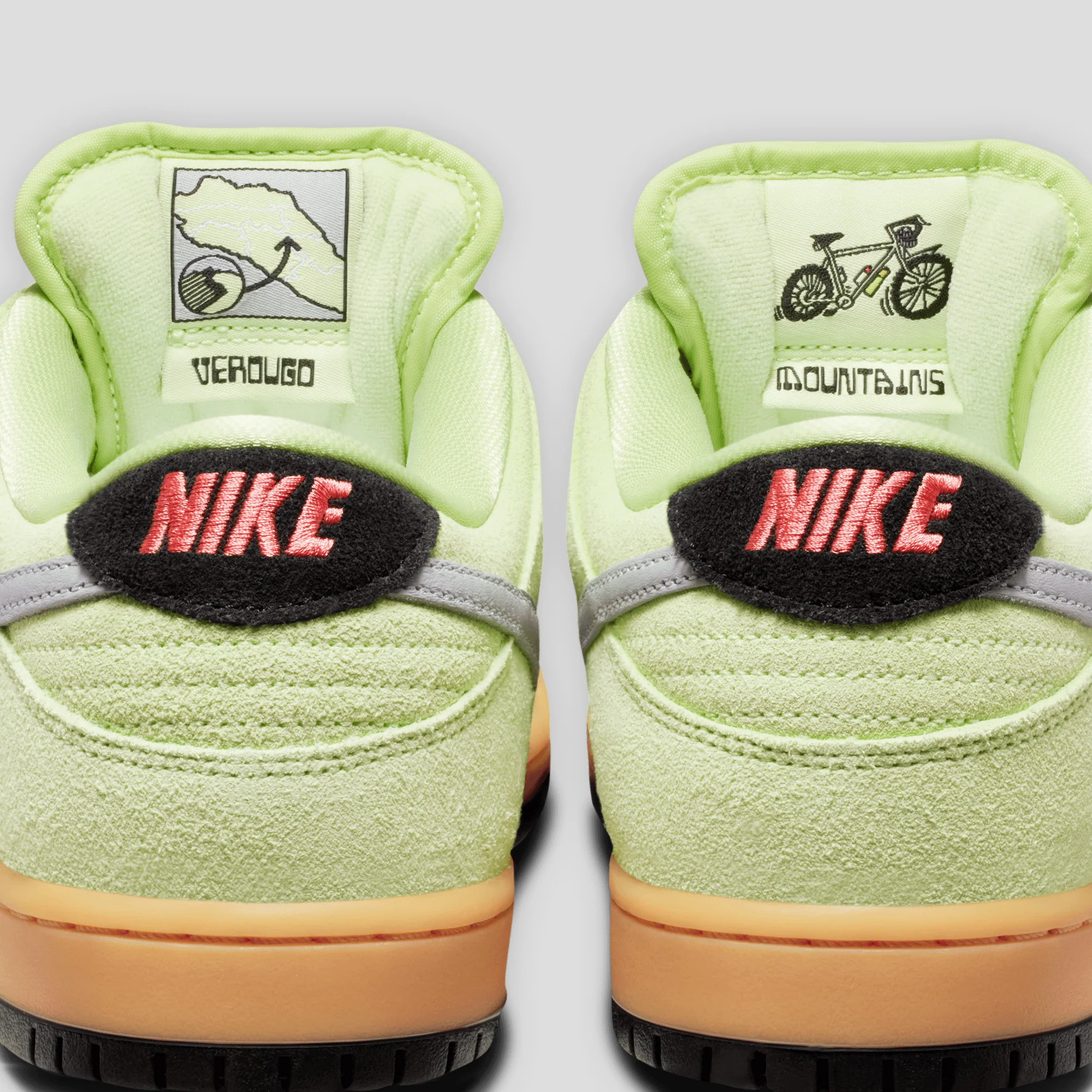 Nike SB Dunk Low Pro Verdugo Mountain - Light Liquid Lime / Black - Image 7