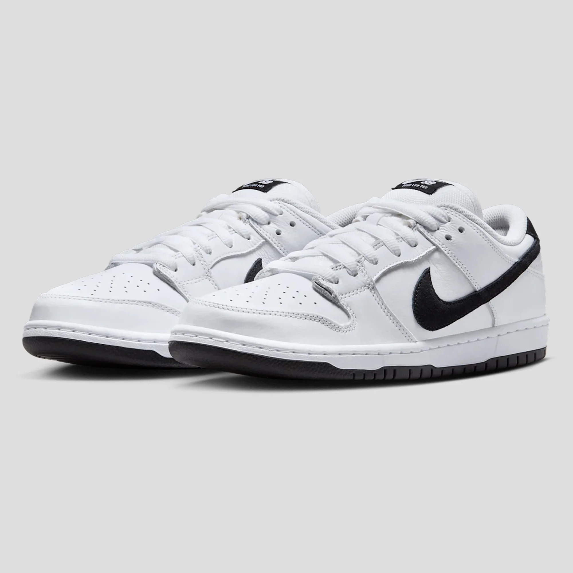 Nike SB Dunk Low Pro - White / Black - Image 2