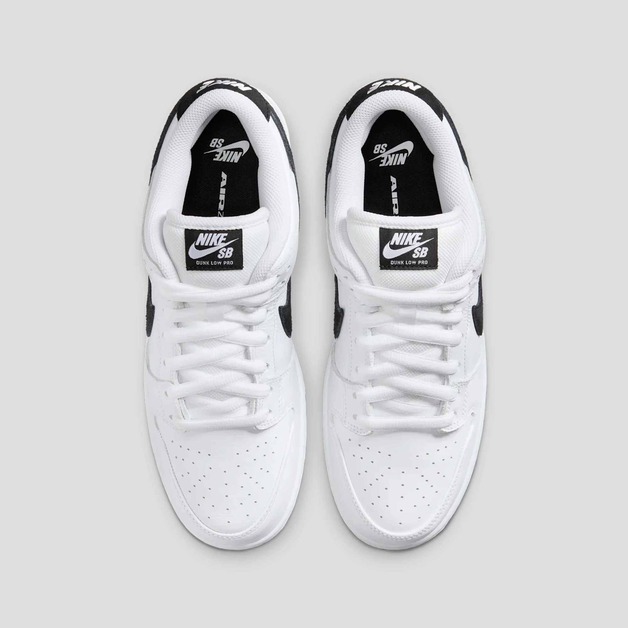 Nike SB Dunk Low Pro - White / Black - Image 3
