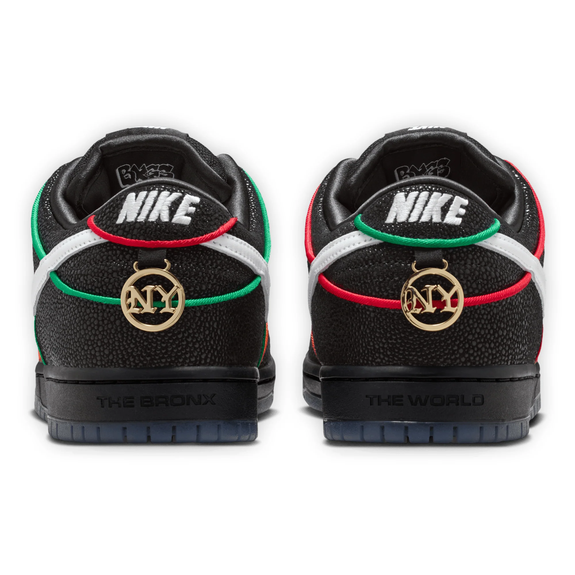 Nike SB Dunk Low Pro x Bronx Girls Skate - Black and Challenge Red - Image 4