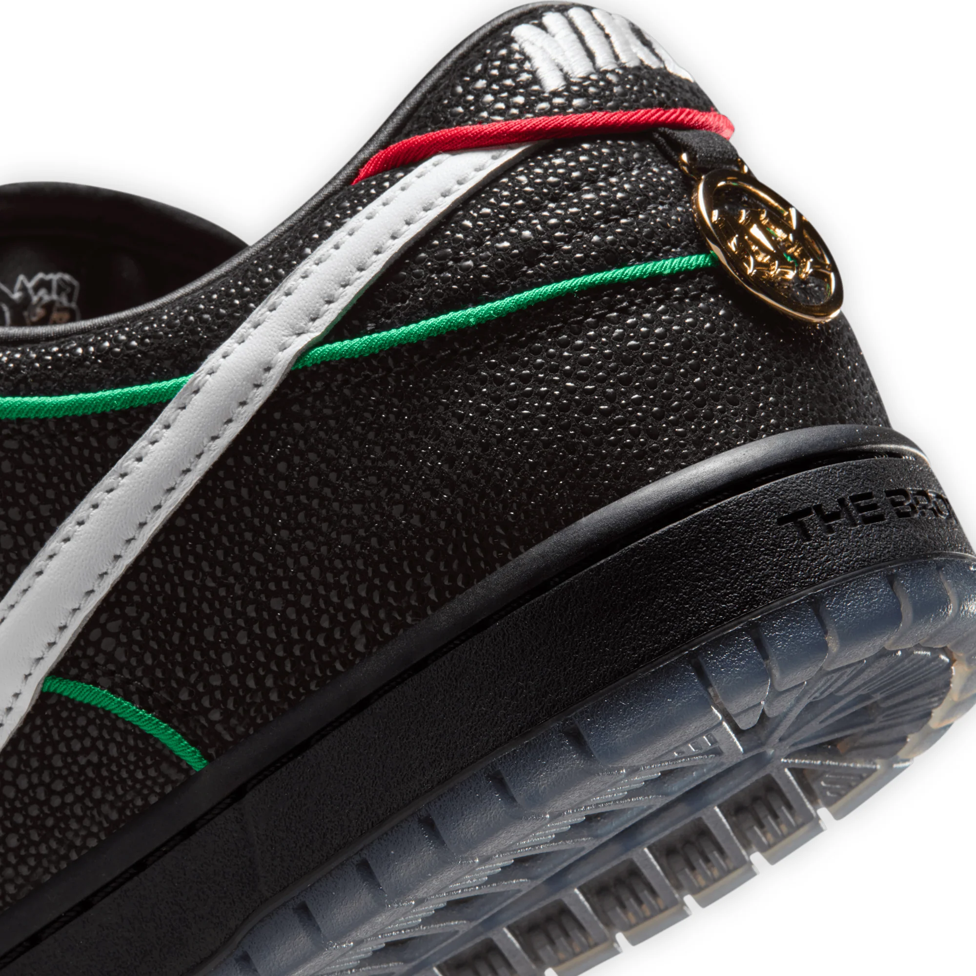Nike SB Dunk Low Pro x Bronx Girls Skate - Black and Challenge Red - Image 8