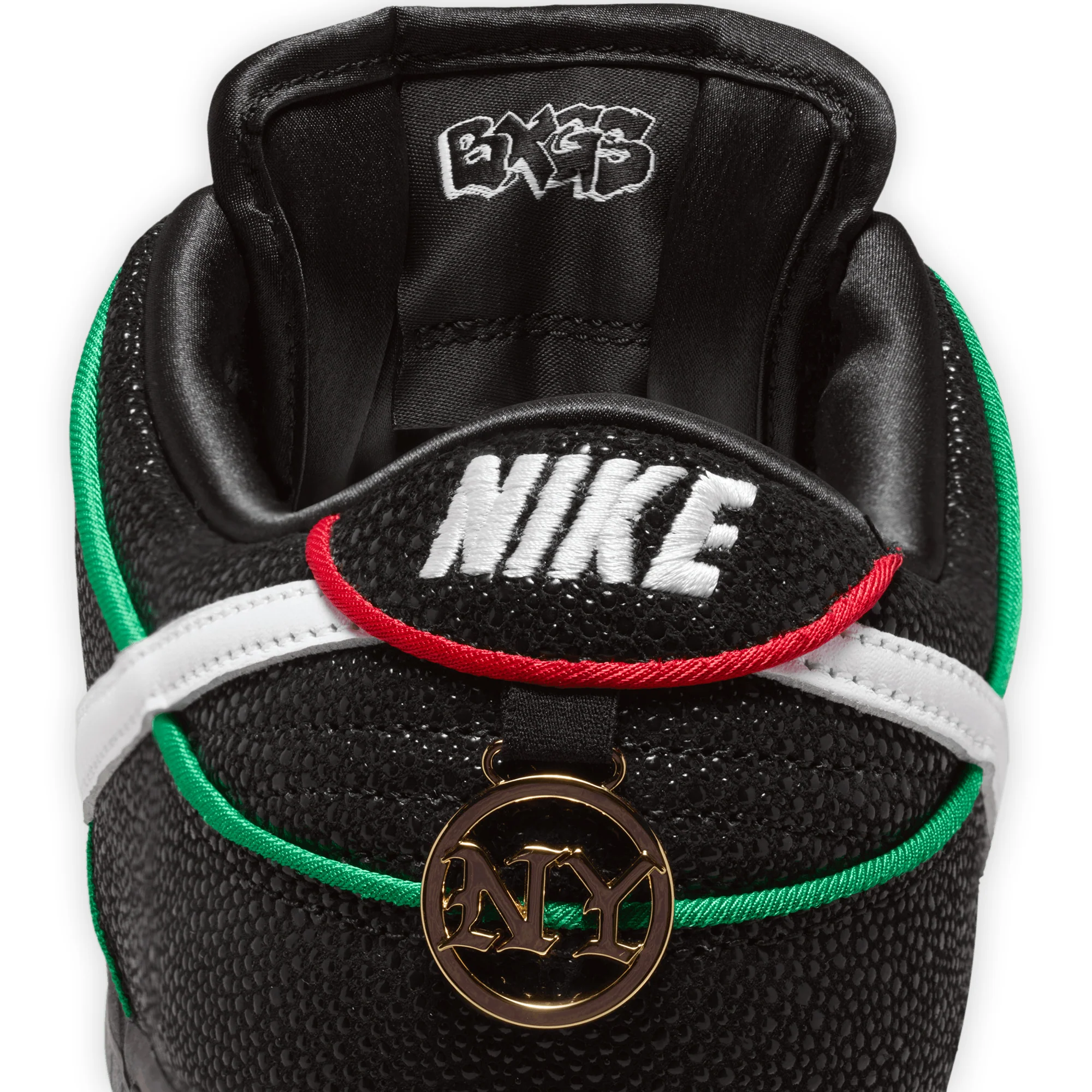 Nike SB Dunk Low Pro x Bronx Girls Skate - Black and Challenge Red - Image 9