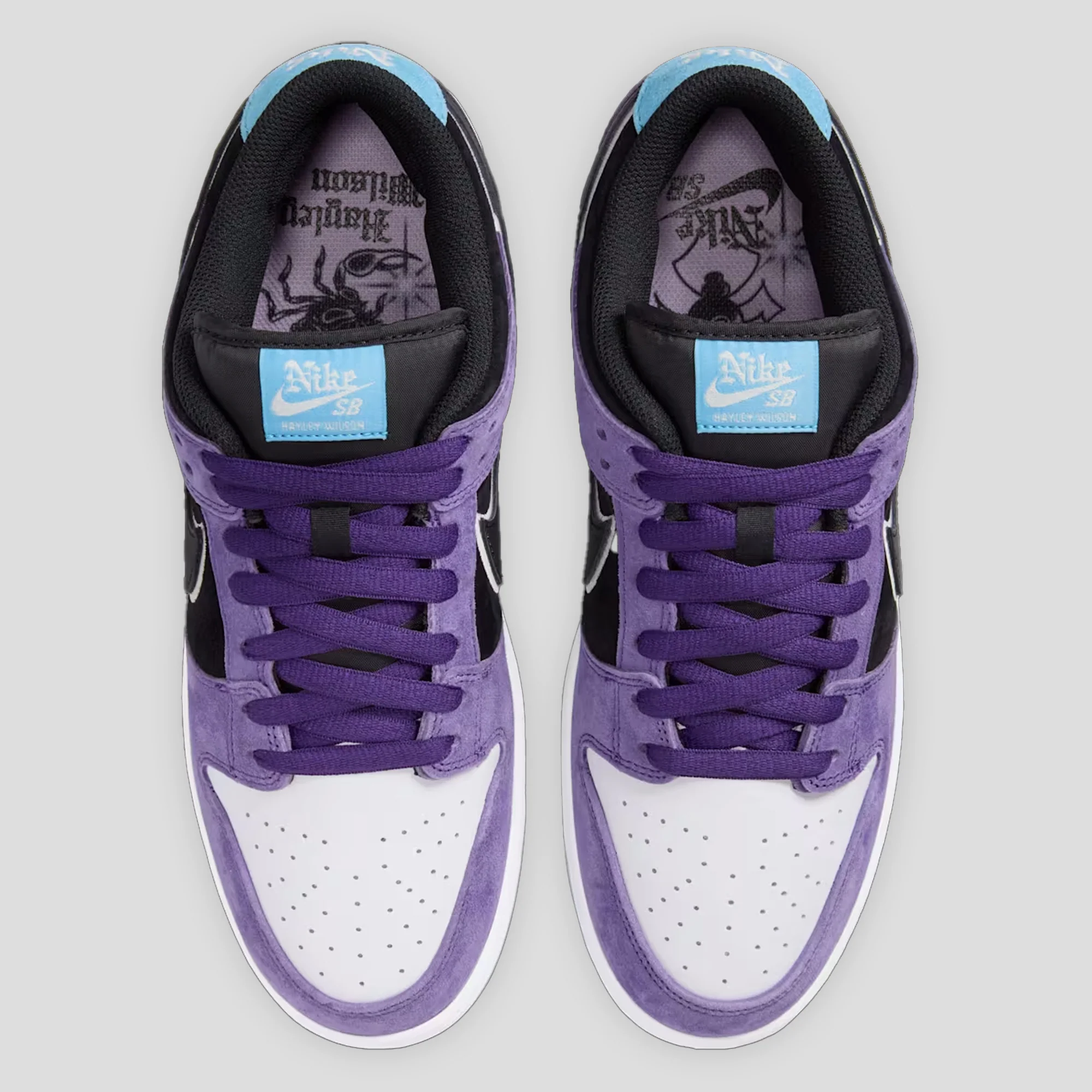 Nike SB Dunk Low Pro x Hayley Wilson - Black / Court Purple - Image 3