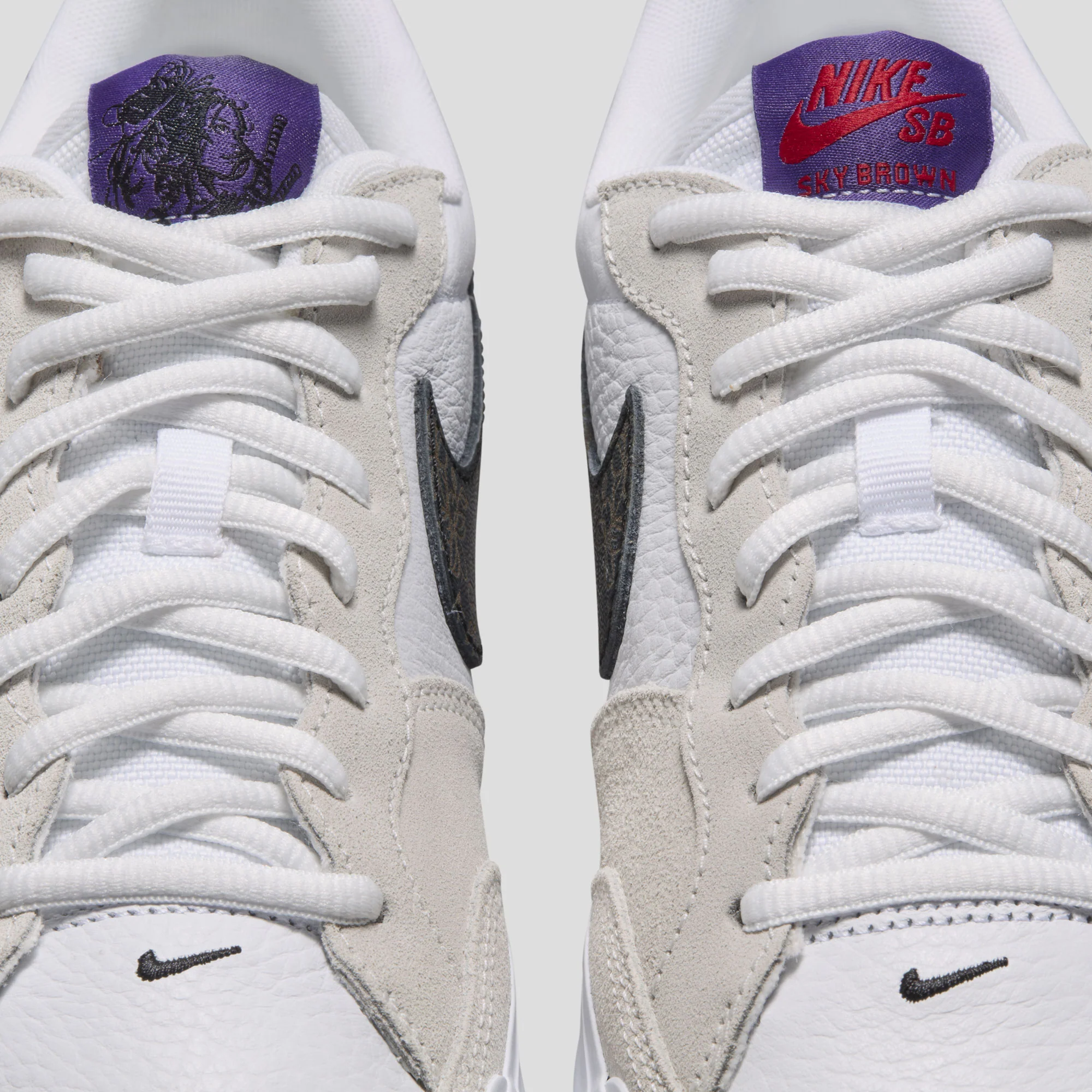 Nike SB & Sky Brown Zoom Pogo Plus - Sail / Black White - Image 4
