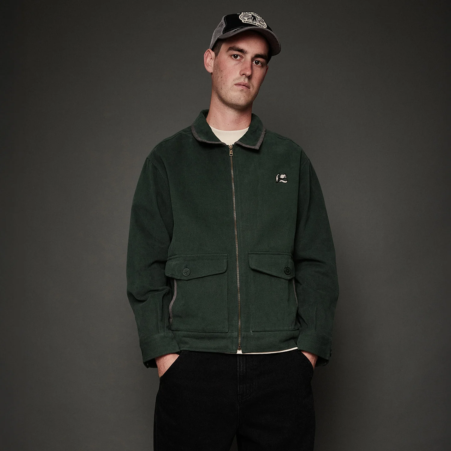 Pass~Port & Ace Trucks MFG Ace Movers Jacket - Green - Image 2