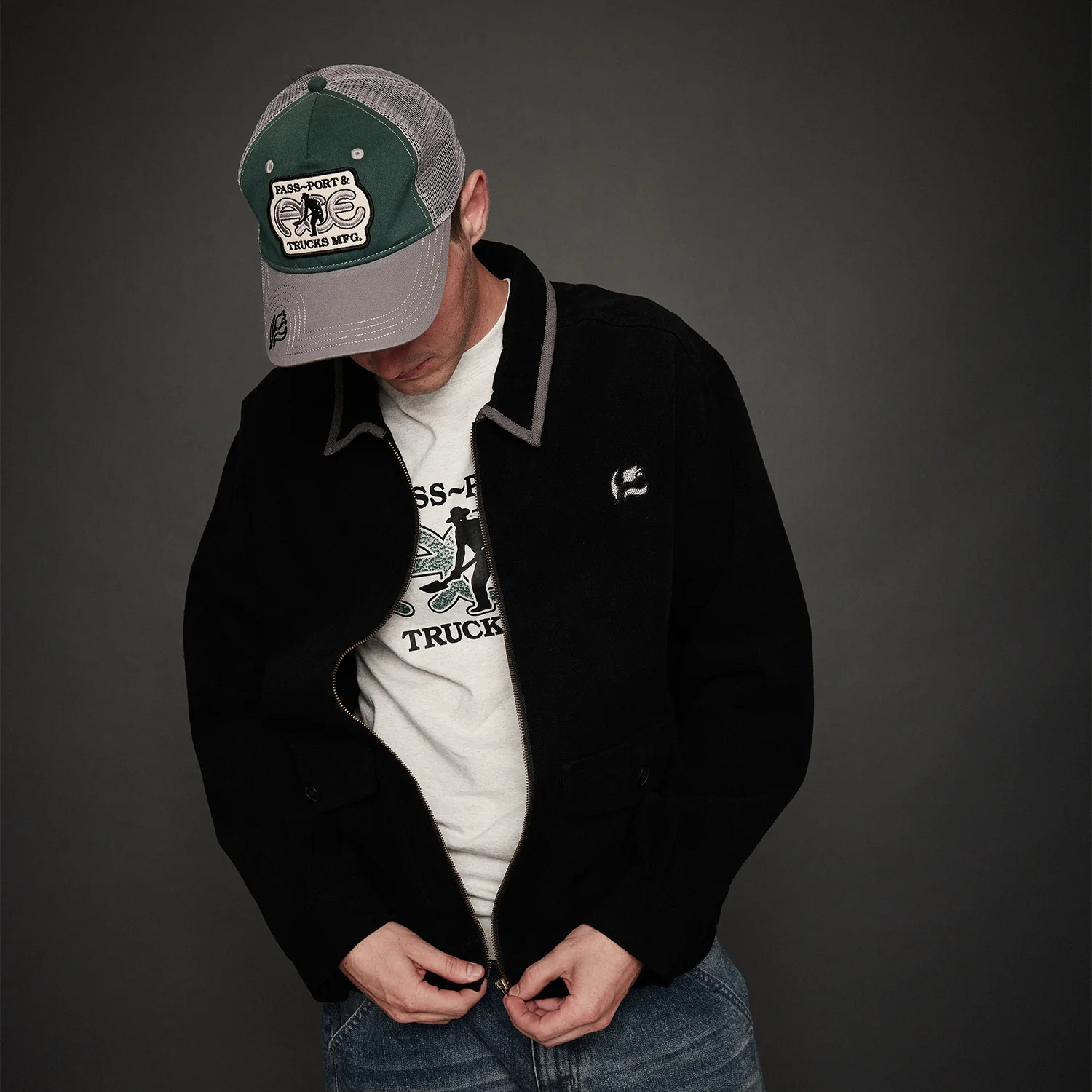 Pass~Port & Ace Trucks MFG Ace Movers Jacket - Black - Image 2