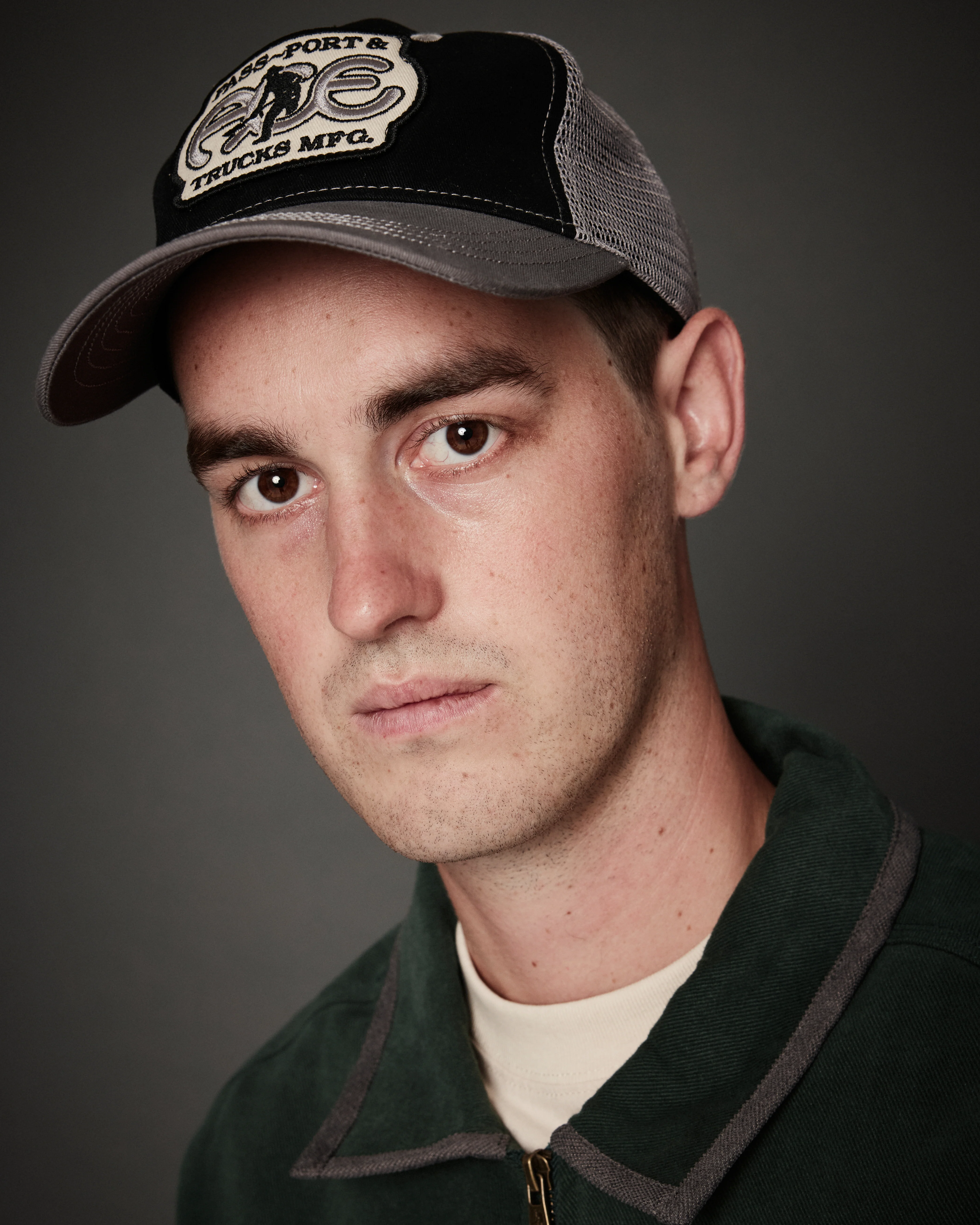 Pass~Port & Ace Trucks MFG Ace Packers Trucker Cap - Black / Steel - Image 4