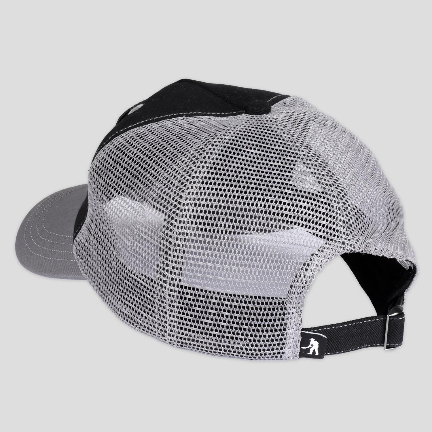 Pass~Port & Ace Trucks MFG Ace Packers Trucker Cap - Black / Steel - Image 8