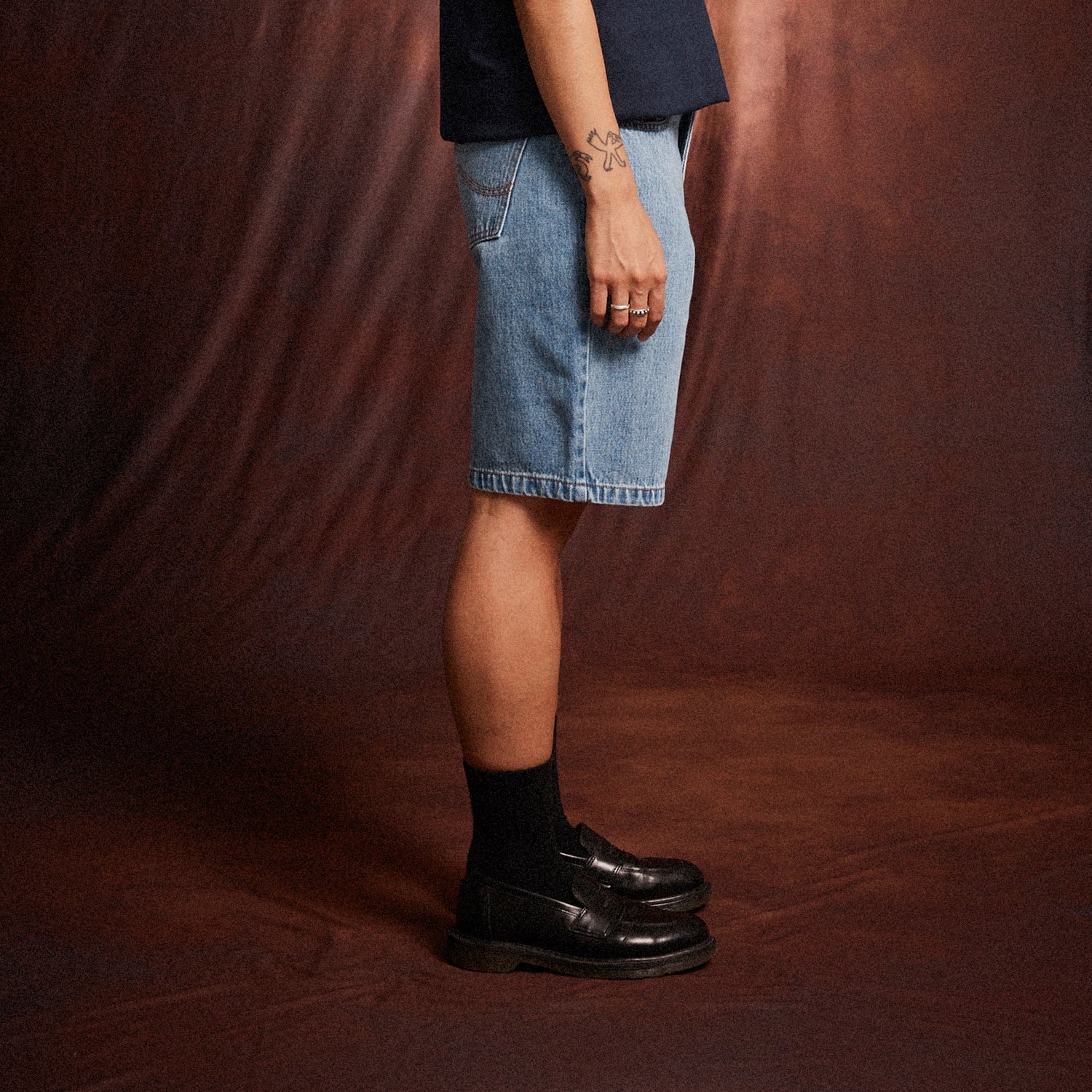Pass~Port Australian Manufactured Denim Short - Light Indigo - Image 4