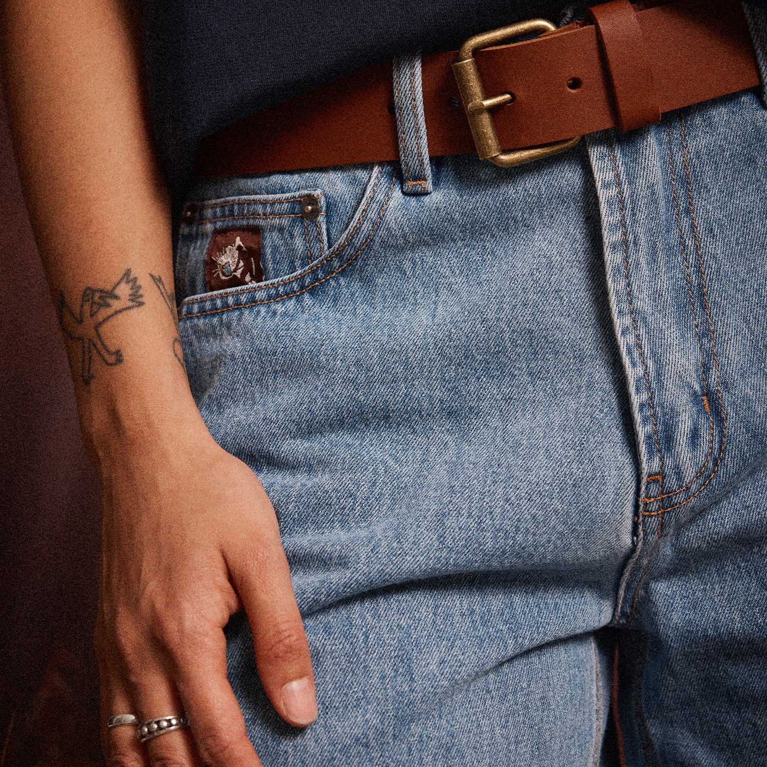 Pass~Port Australian Manufactured Denim Short - Light Indigo - Image 6