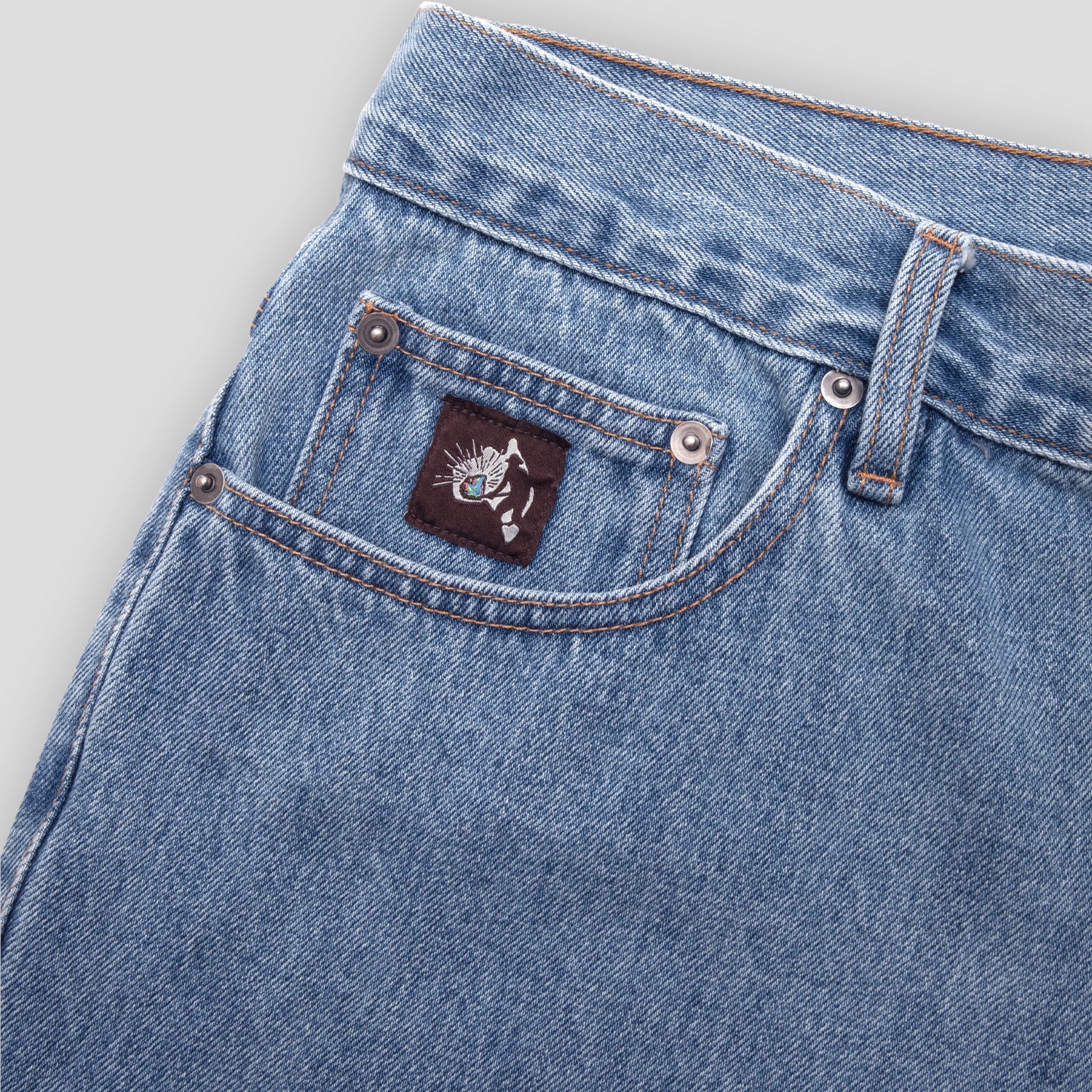 Pass~Port Australian Manufactured Denim Short - Light Indigo - Image 8