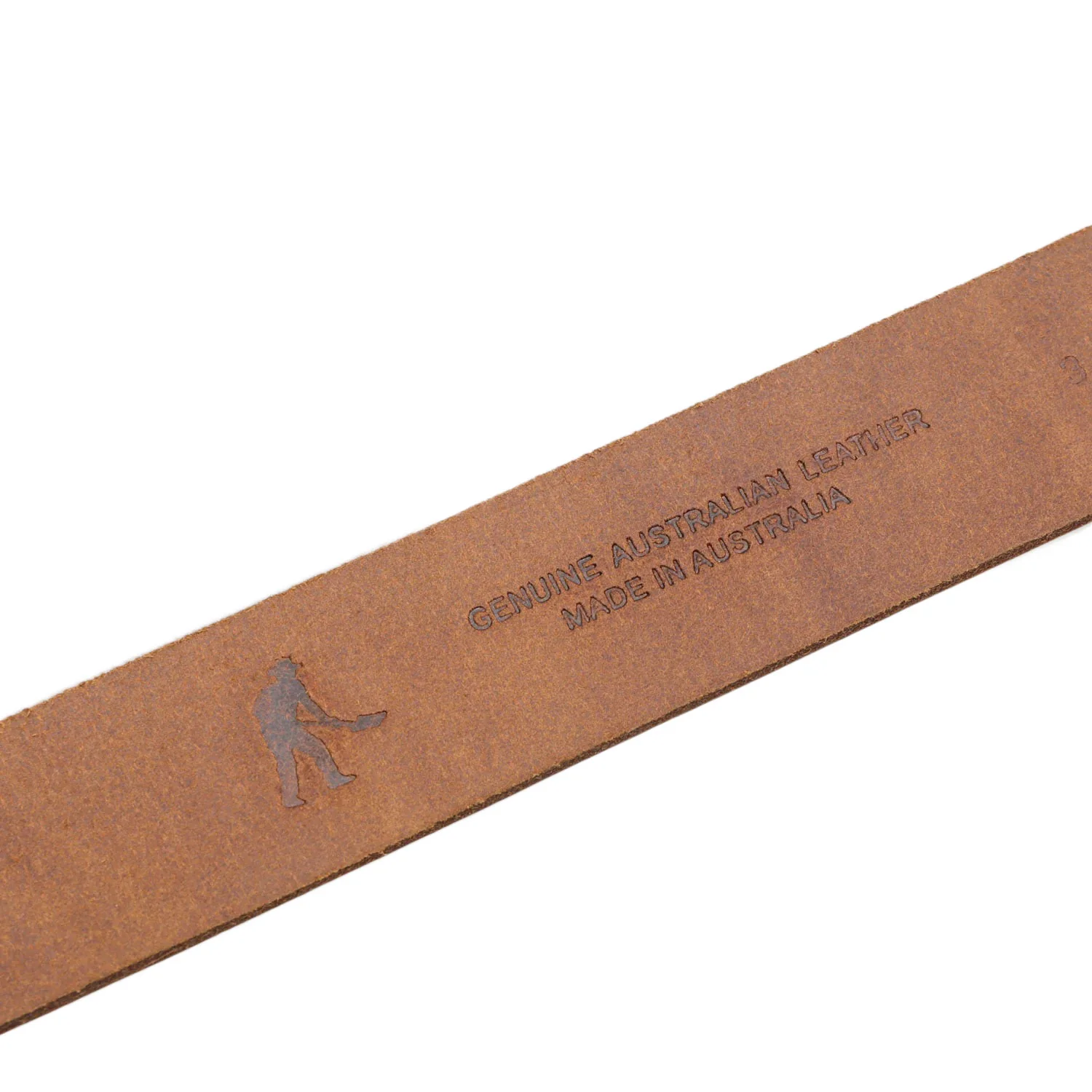 Pass~Port Australian Manufactured Embossed Belt - Brown - Image 3