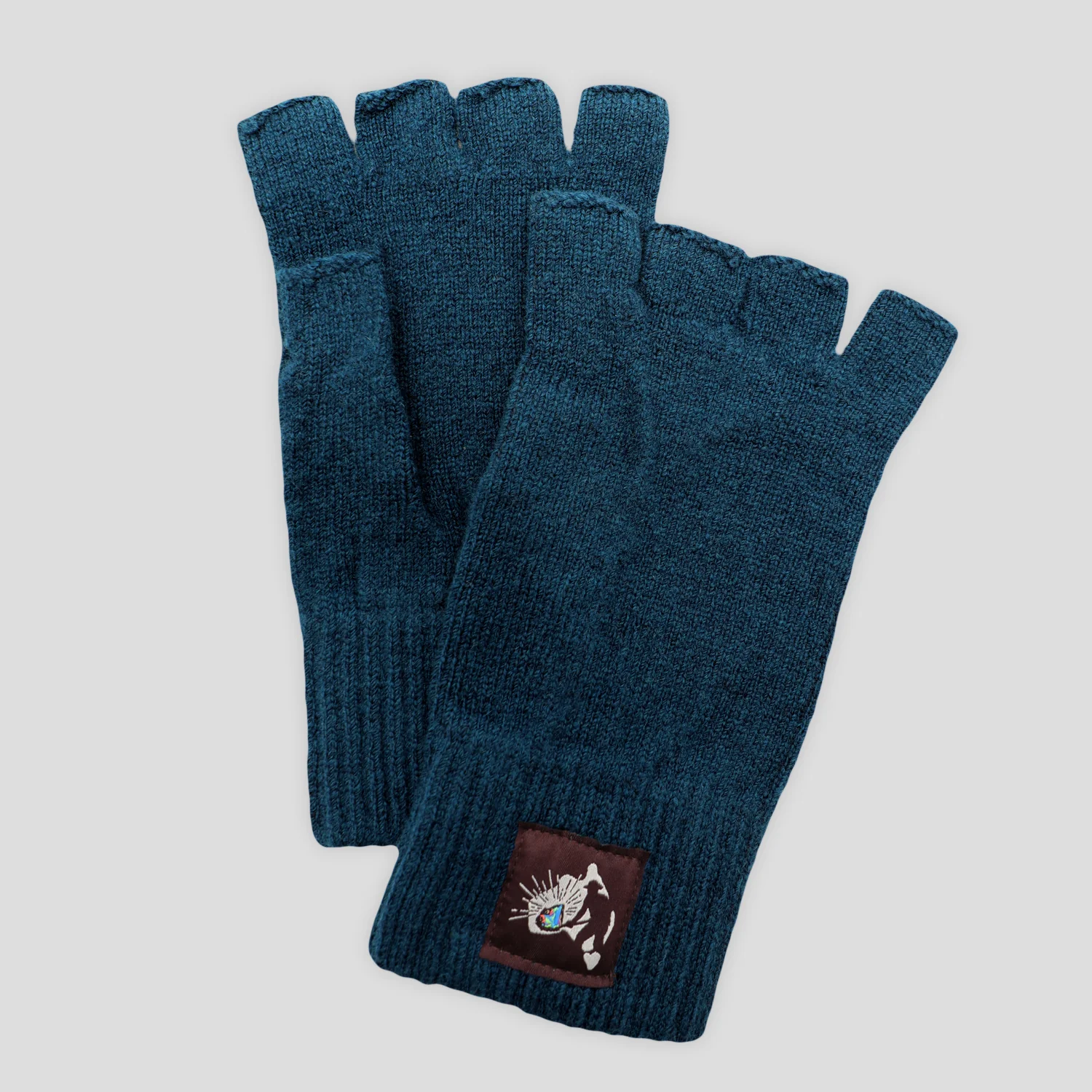 Pass~Port Australian Manufactured Fingerless Gloves - Diesel Blue