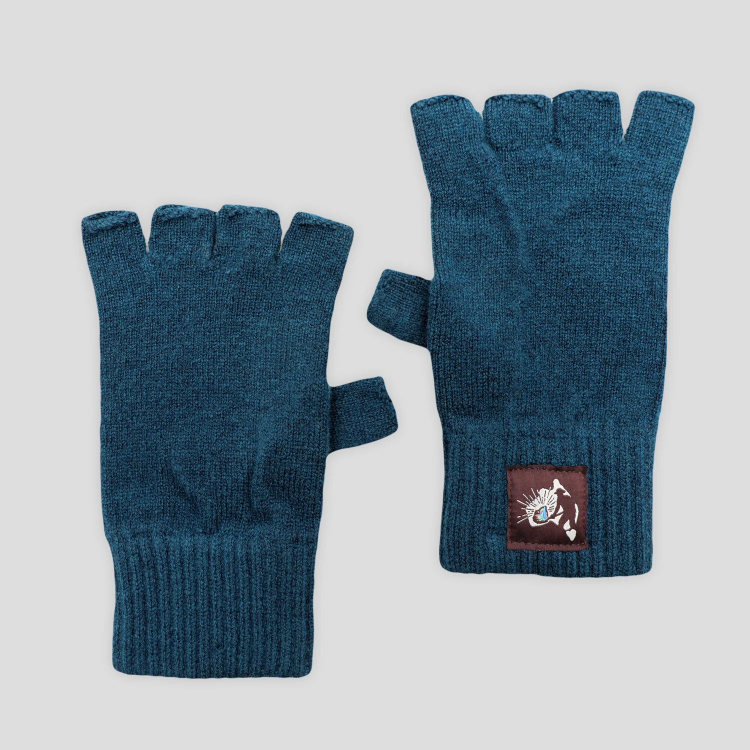 Pass~Port Australian Manufactured Fingerless Gloves - Diesel Blue - Image 2