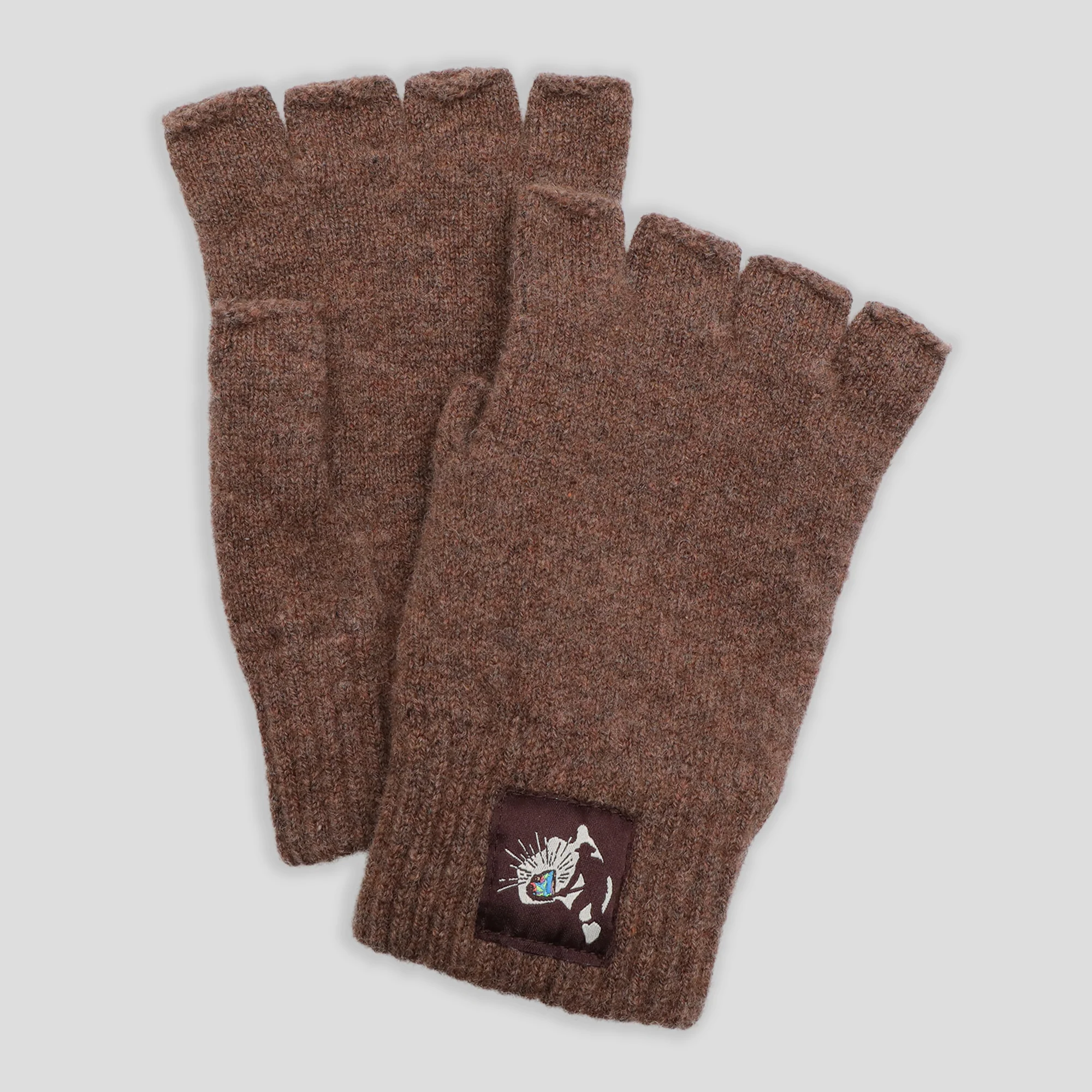 Pass~Port Australian Manufactured Fingerless Gloves - Brown