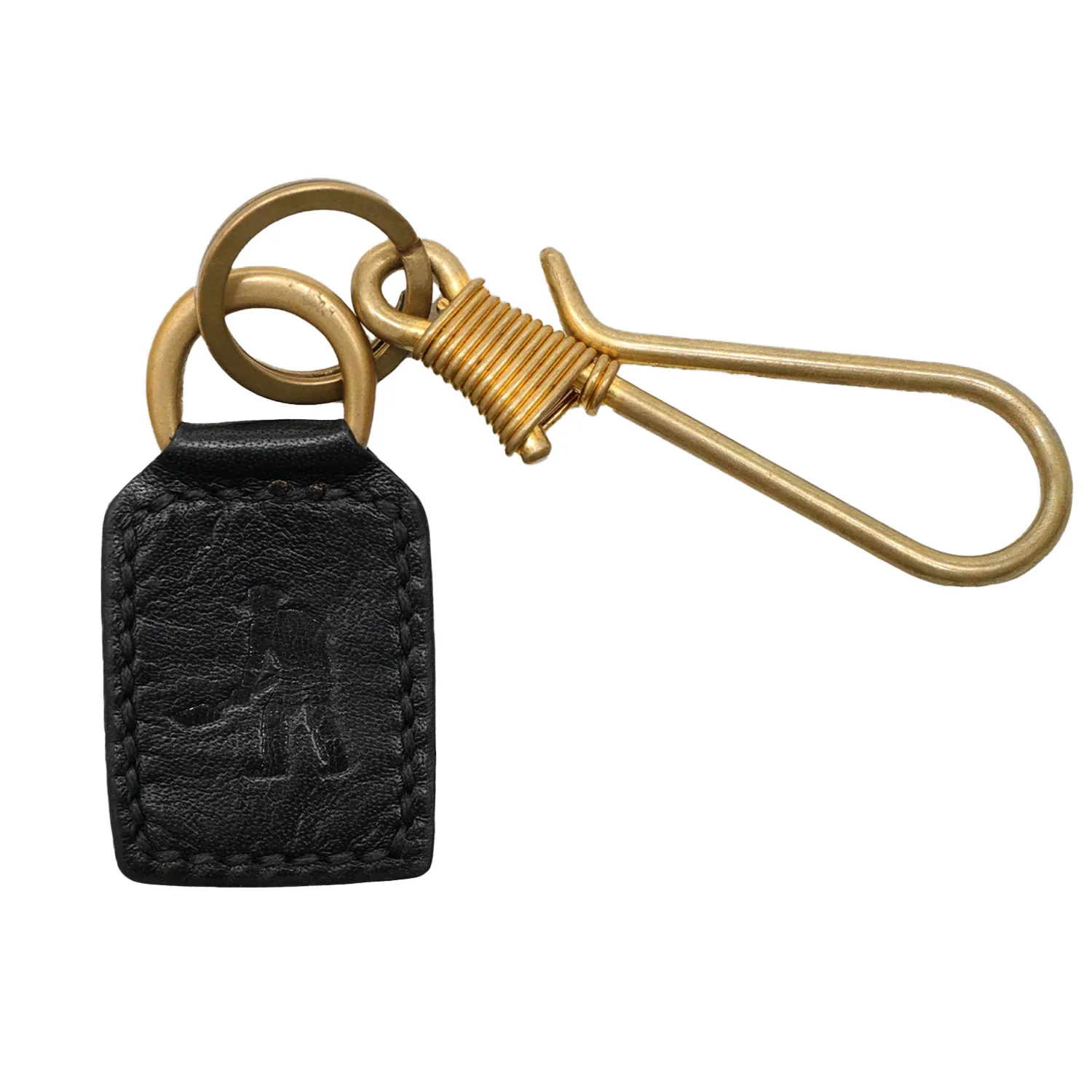 Pass~Port Australian Manufactured Leather Key Fob - Black - Image 2