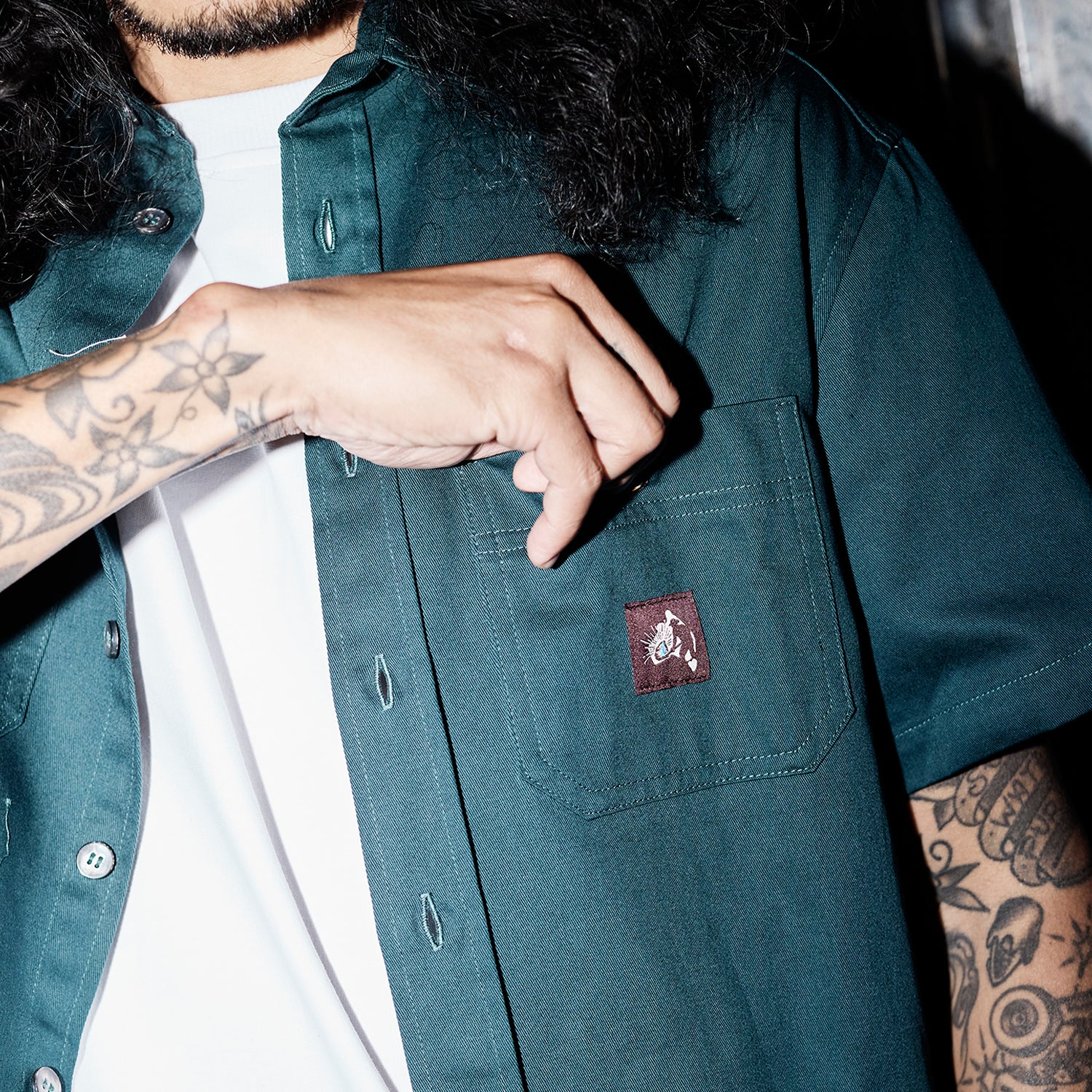 Pass~Port Australian Manufactured Short Sleeve Work Shirt - Jade Green - Image 3