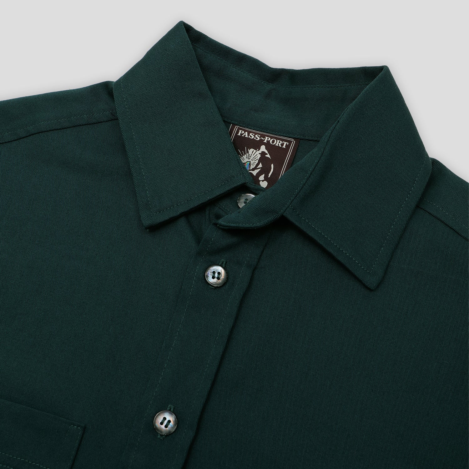 Pass~Port Australian Manufactured Short Sleeve Work Shirt - Jade Green - Image 4