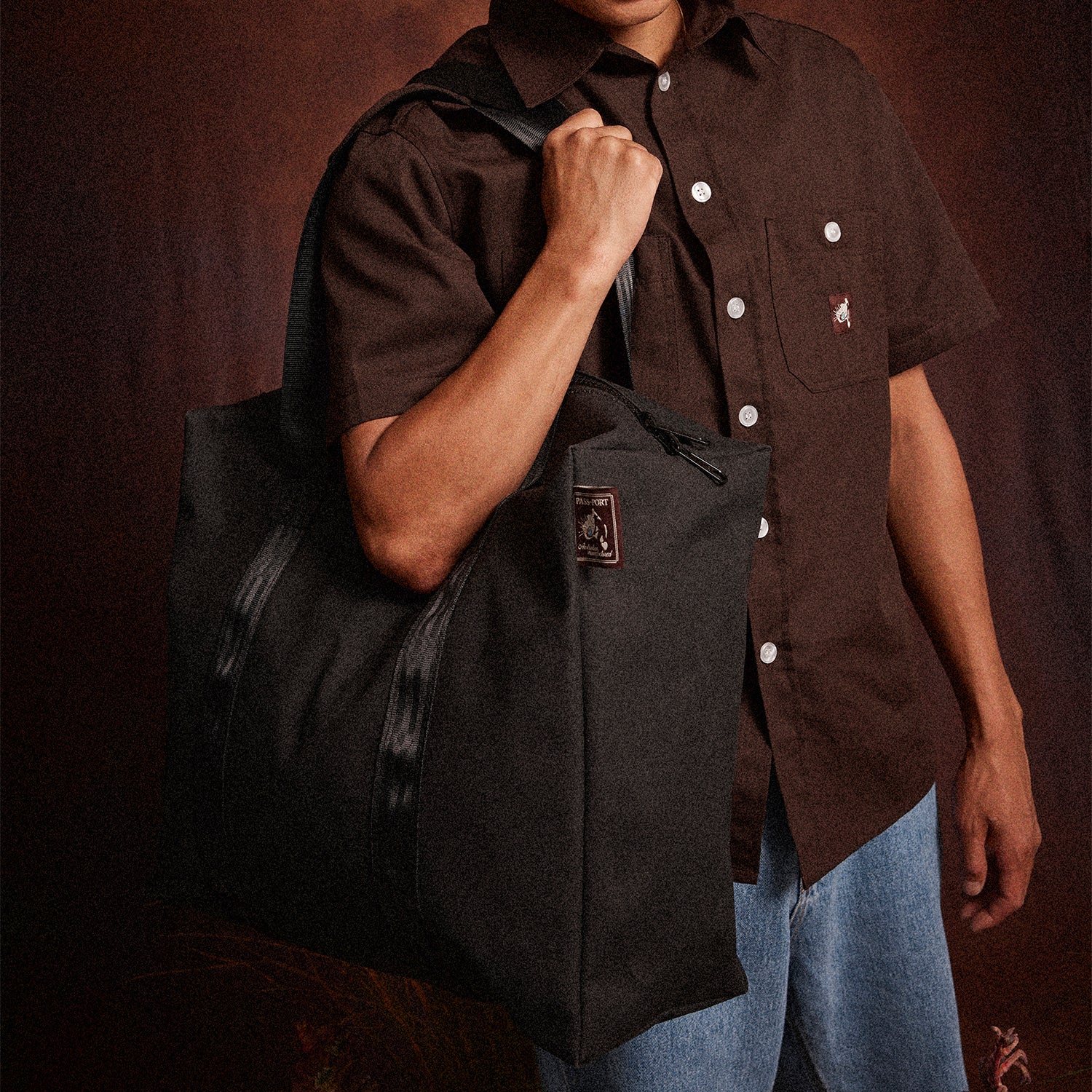 Pass~Port Australian Manufactured Travel Tote Bag - Black - Image 5