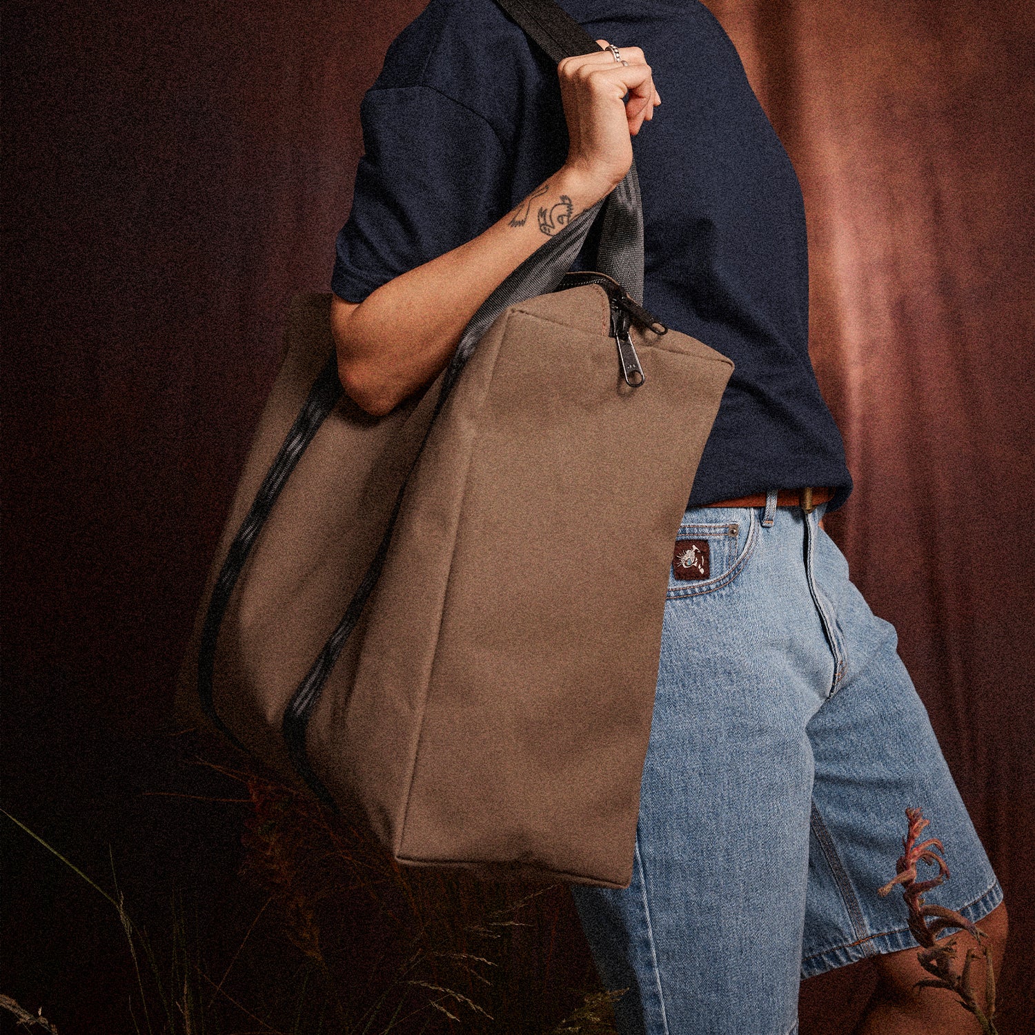 Pass~Port Australian Manufactured Travel Tote Bag - Brown - Image 6