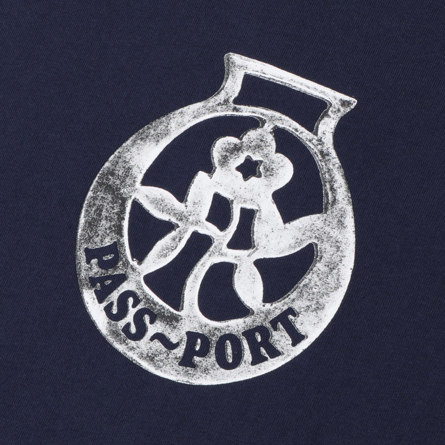 Pass~Port Brass Tee - Navy - Image 2