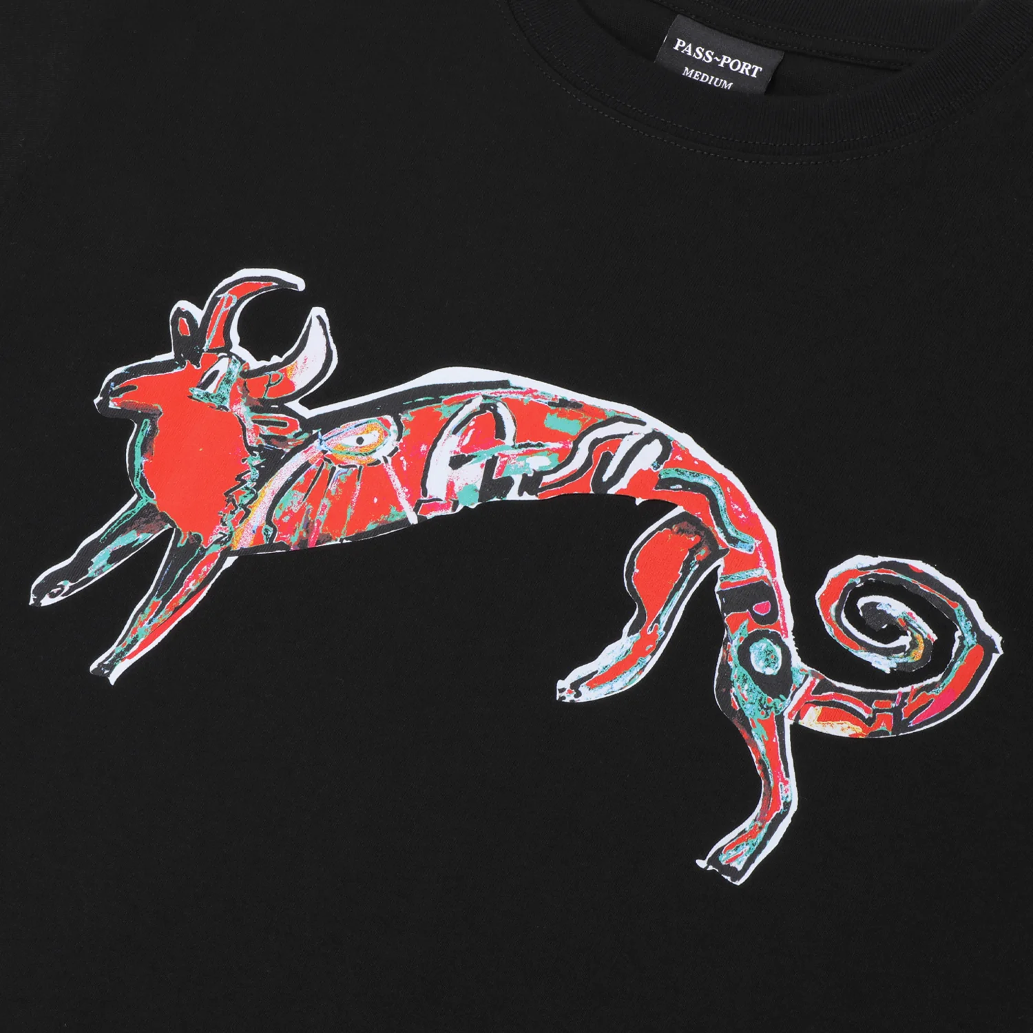Pass~Port Bull Tee - Black - Image 2