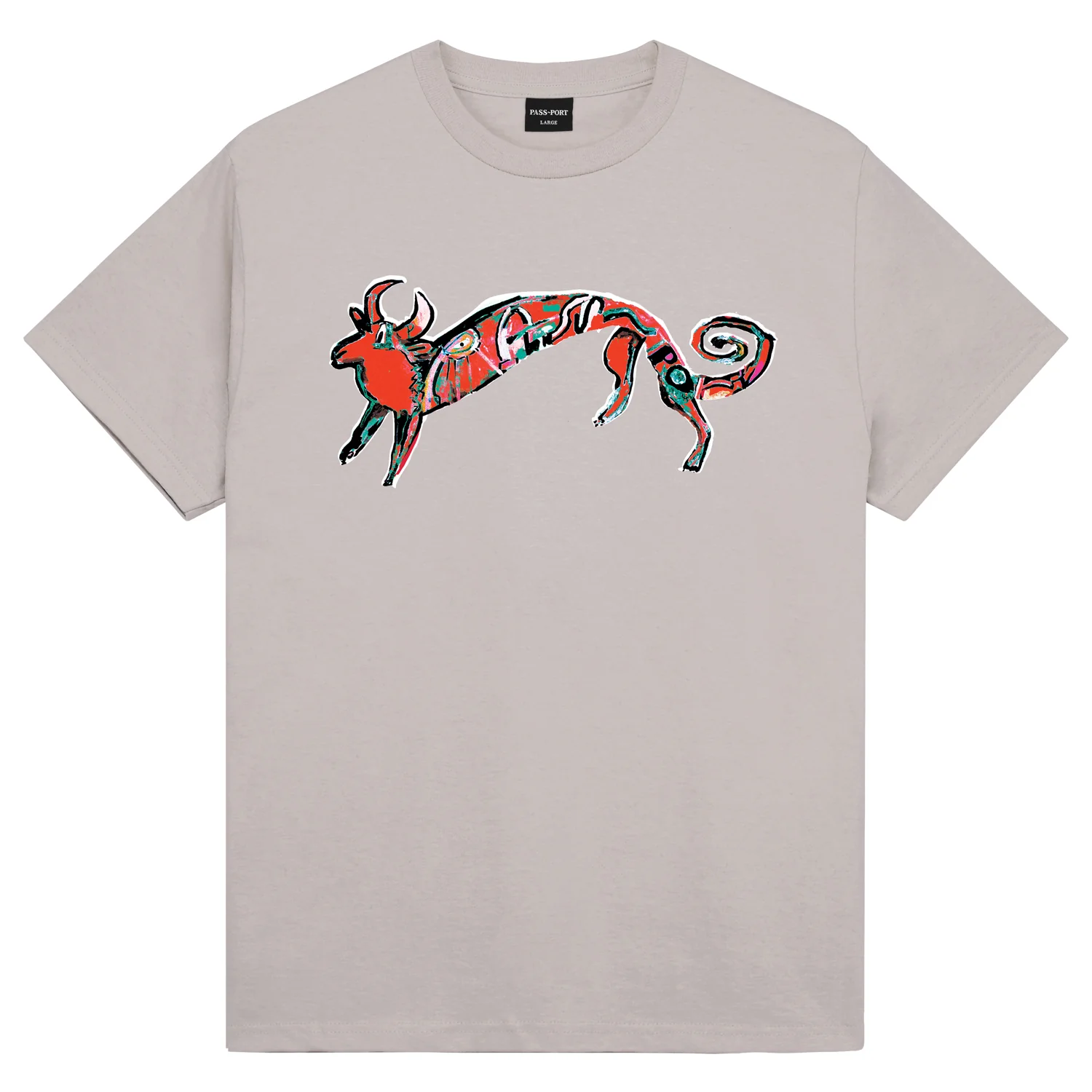 Pass~Port Bull Tee - Stone