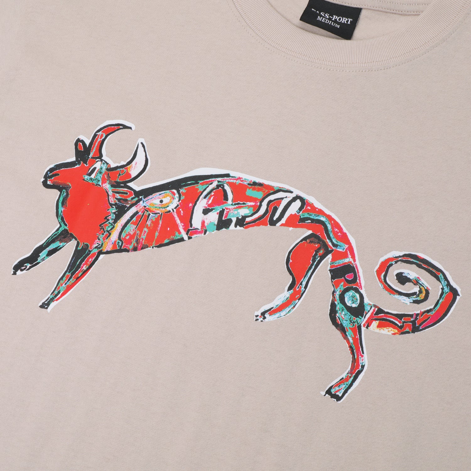 Pass~Port Bull Tee - Stone - Image 2
