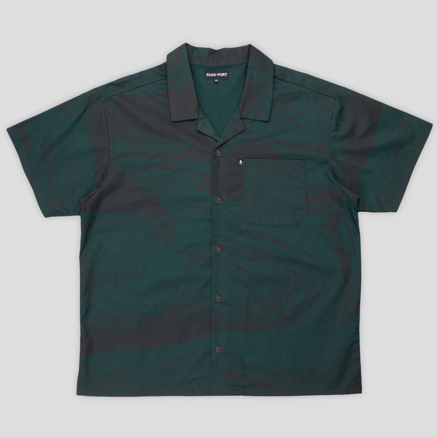 Pass~Port Cave~in Casual Shirt - Dark Green