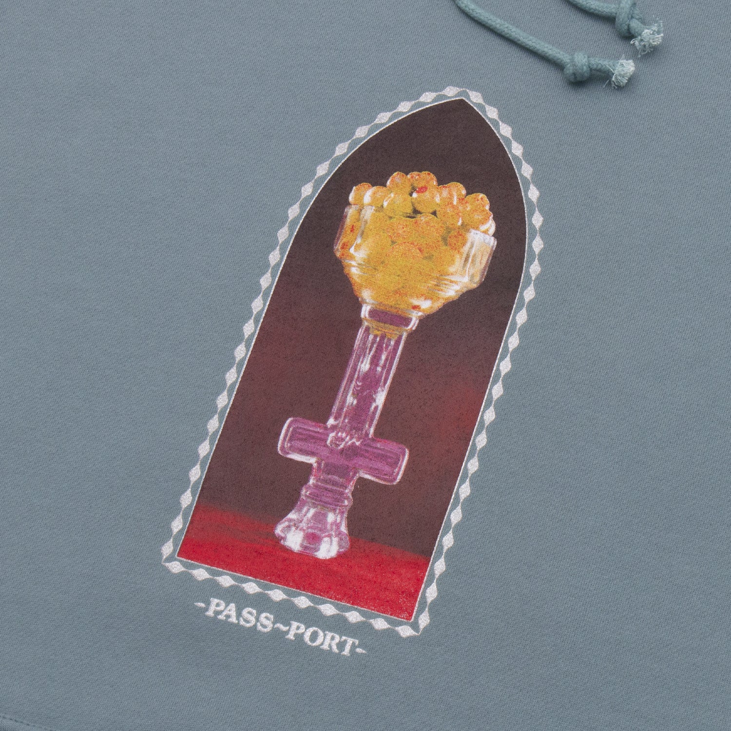 Pass~Port Crystal Olives Hoodie - Alpine Blue - Image 2