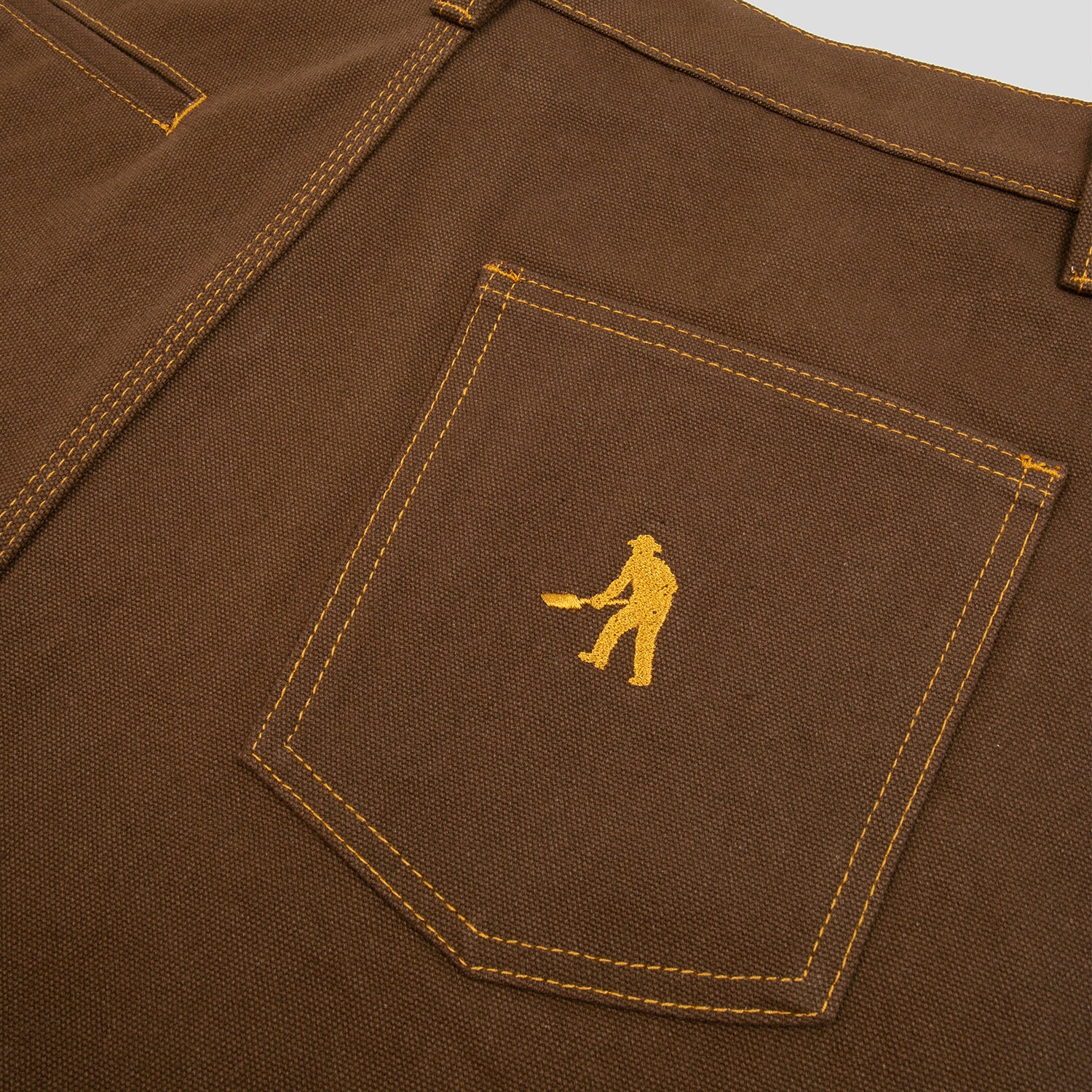 Pass~Port Diggers Club Pant - Mud / Gold Stitch - Image 2