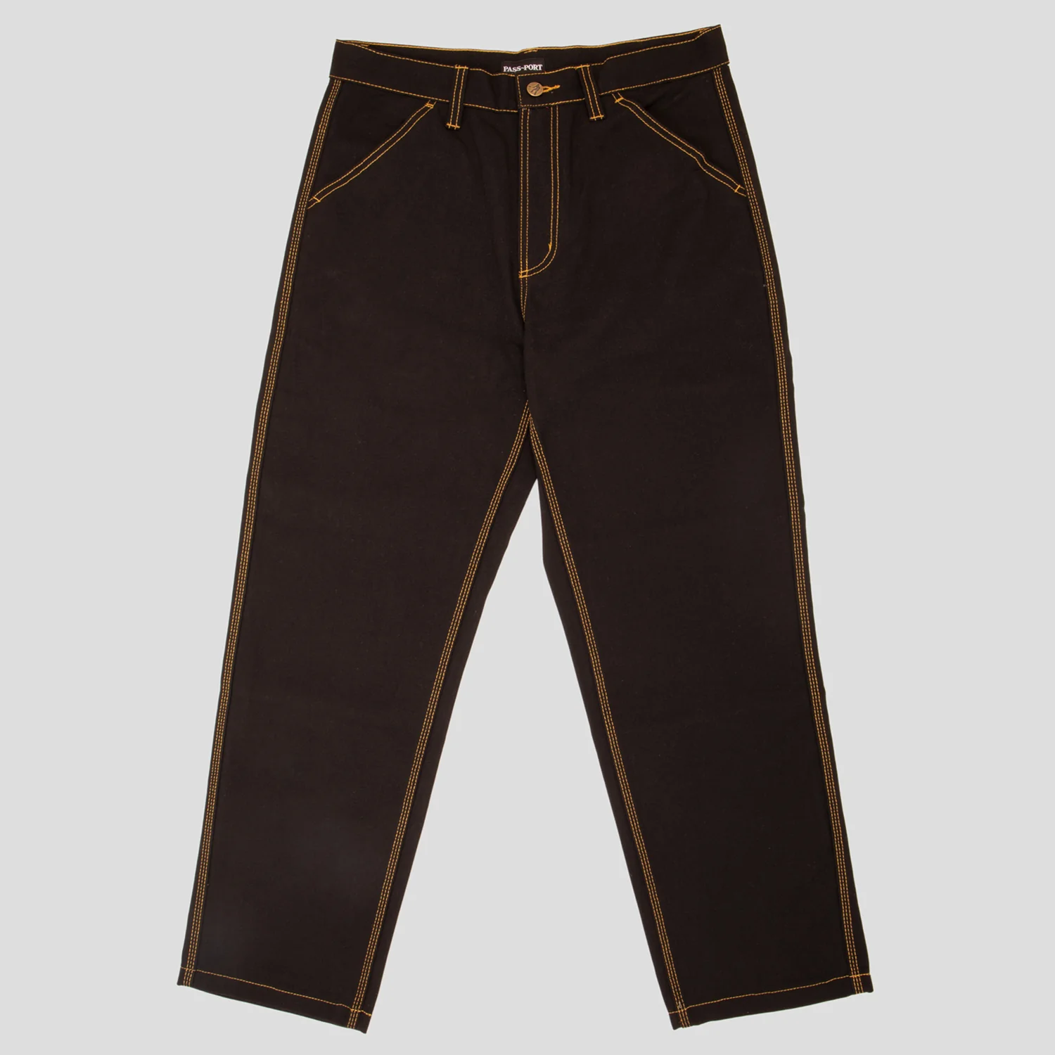 Pass~Port Diggers Club Pant - Tar / Gold Stitch