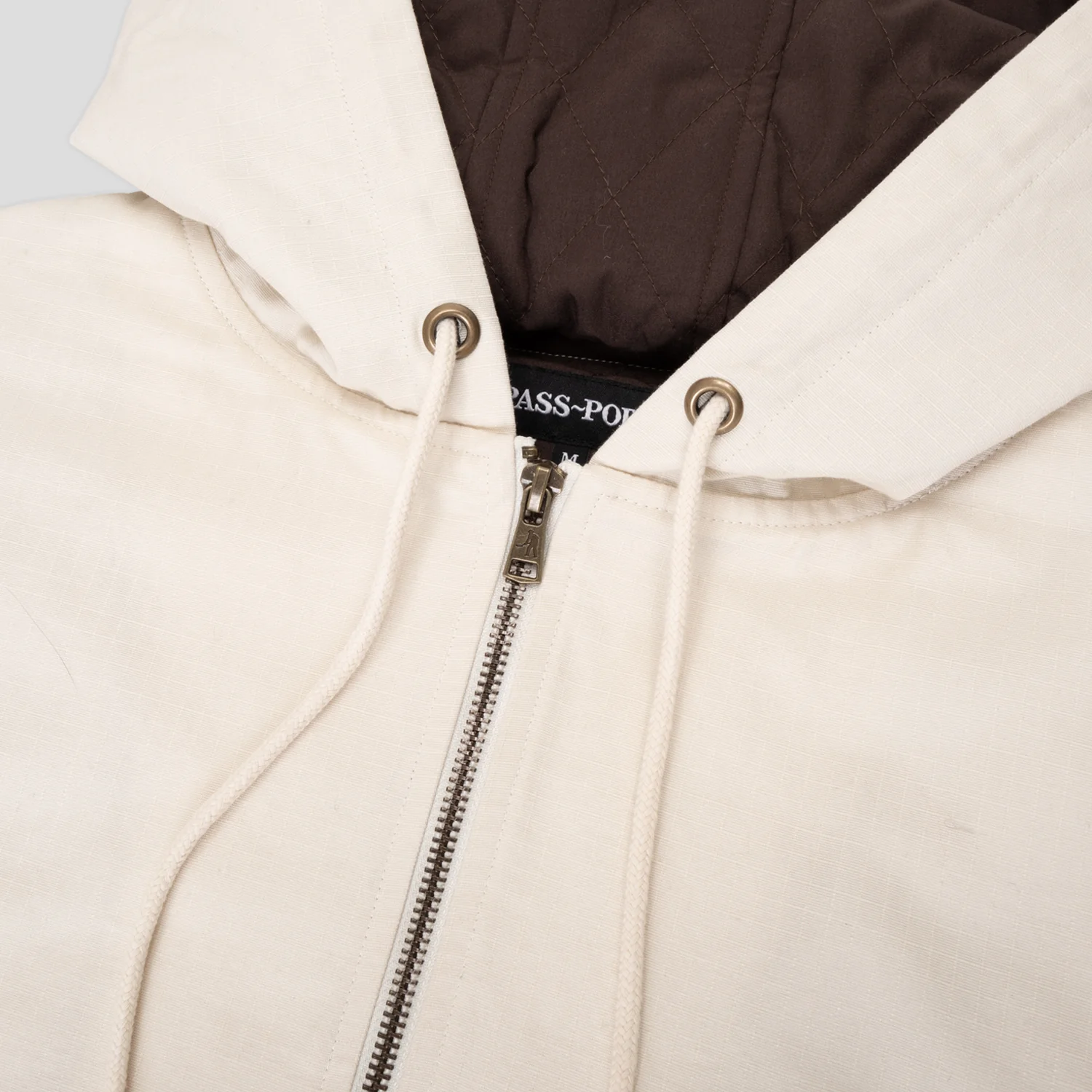 Pass~Port Diggers Club Ripstop Zip Hood - Bone - Image 5
