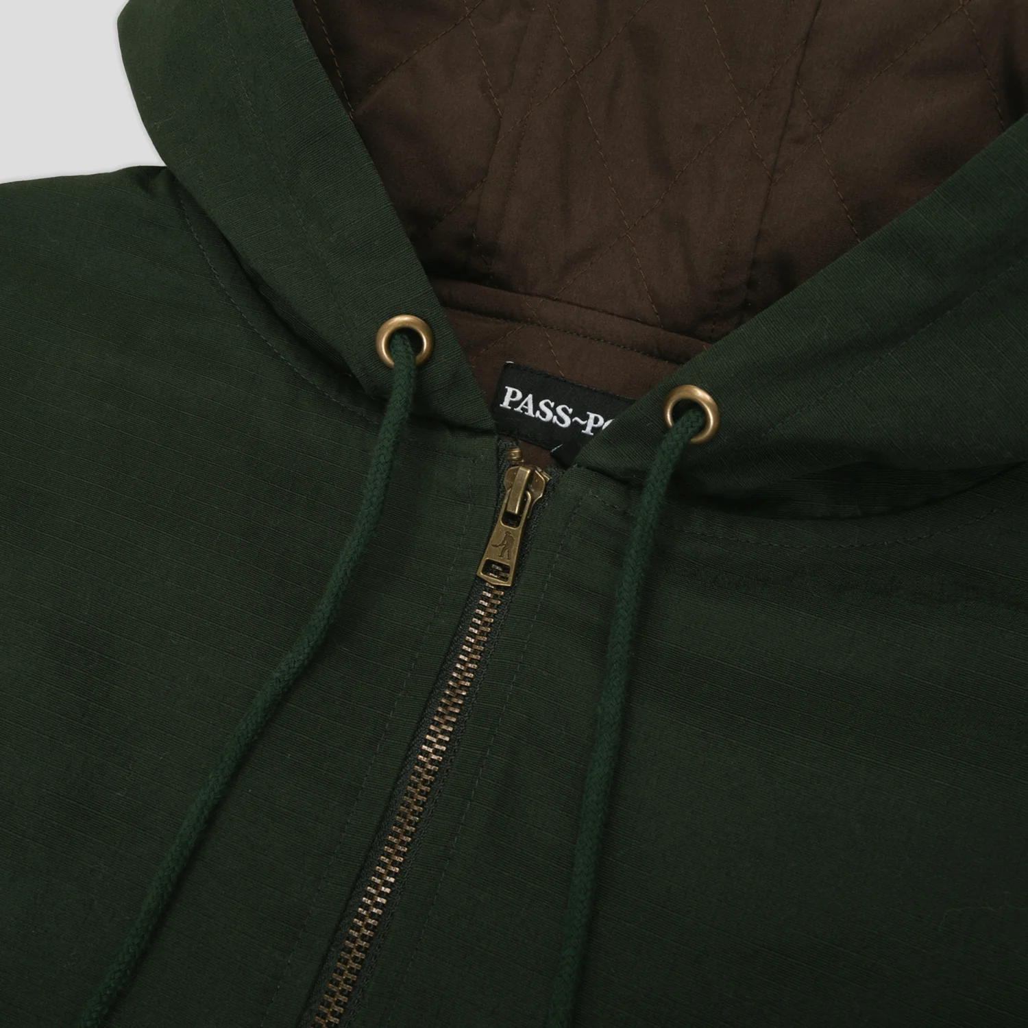 Pass~Port Diggers Club Ripstop Zip Hood - Dark Green - Image 6