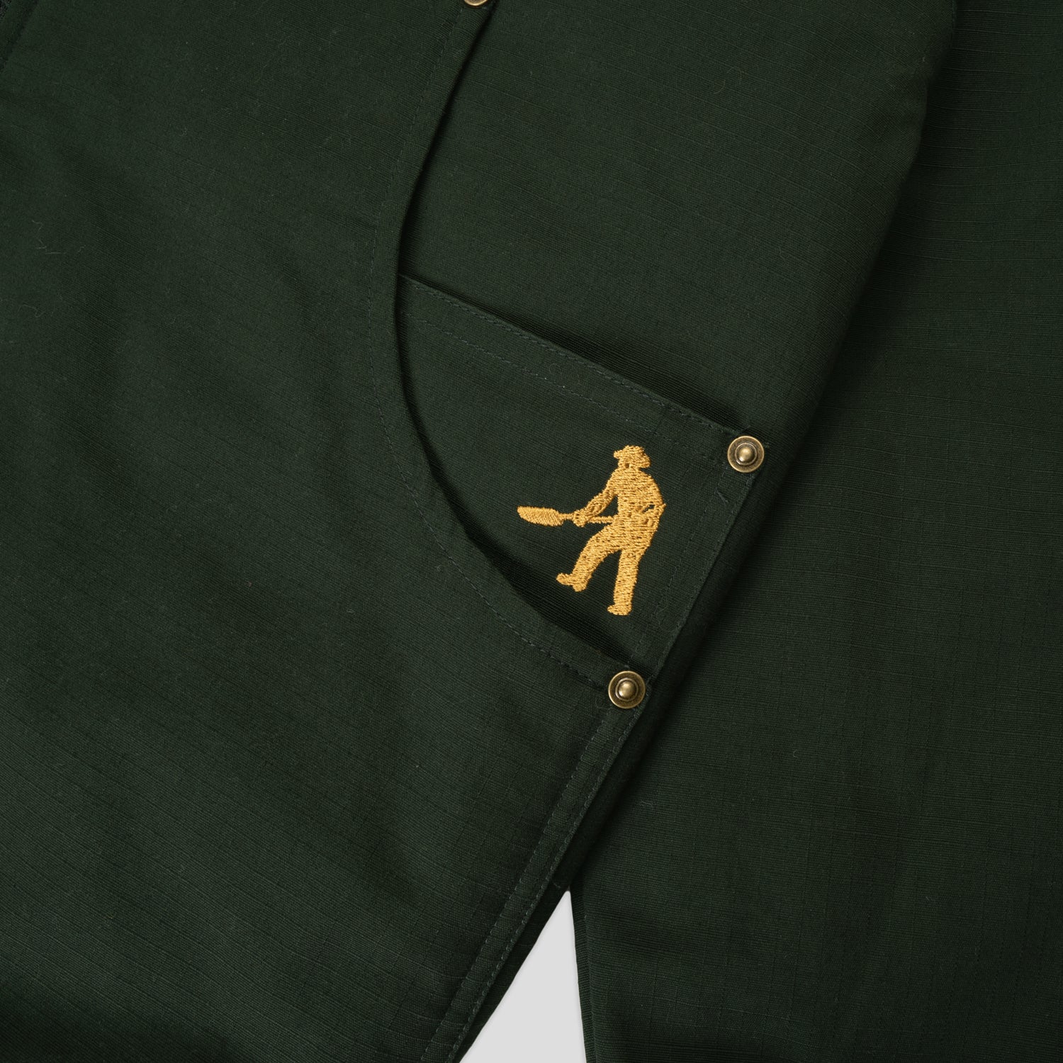 Pass~Port Diggers Club Ripstop Zip Hood - Dark Green - Image 7