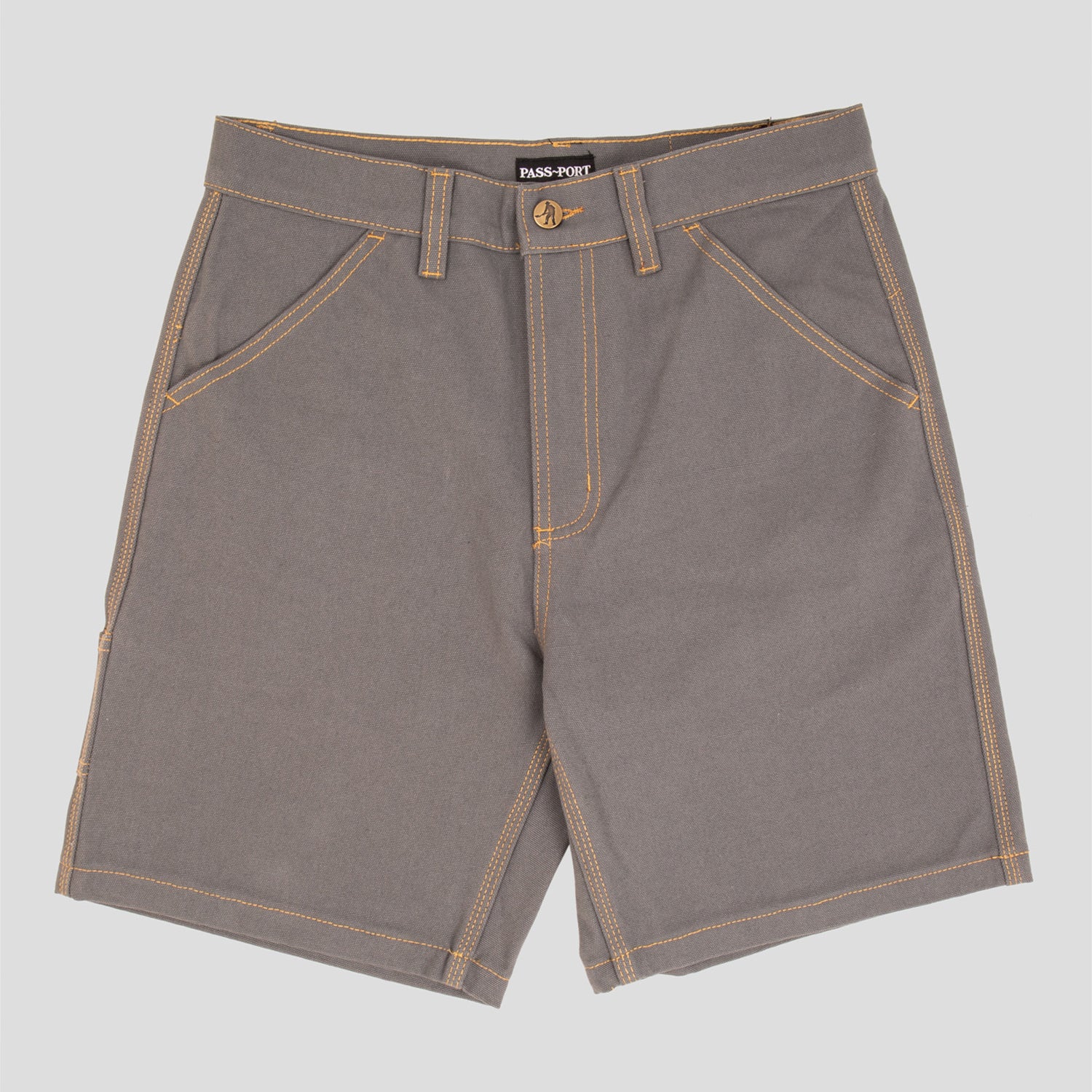 PASS~PORT "DIGGERS CLUB" SHORTS ASH - CONTRAST STITCH