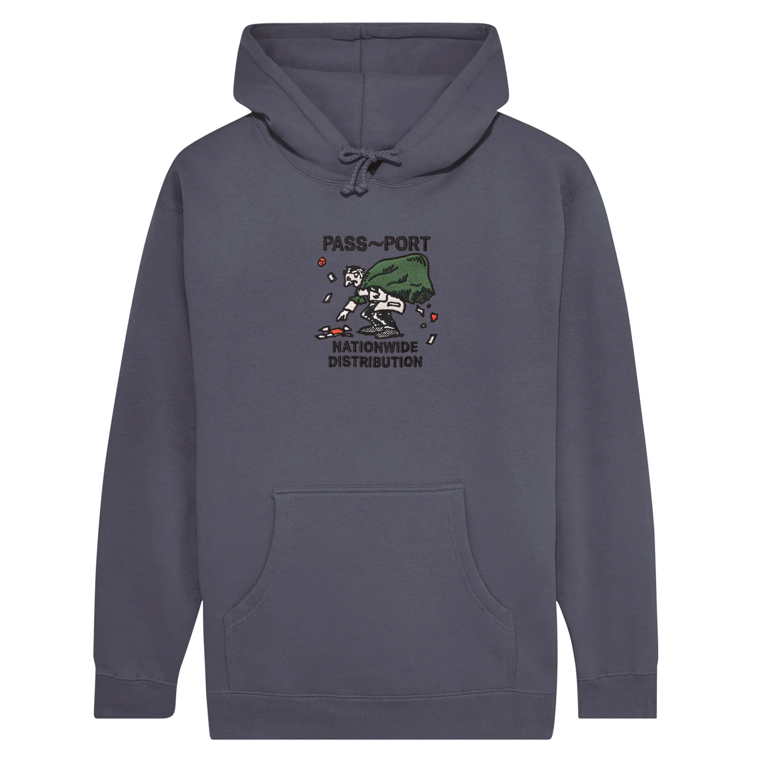 Pass~Port Distribution Hoodie - Dusty Blue