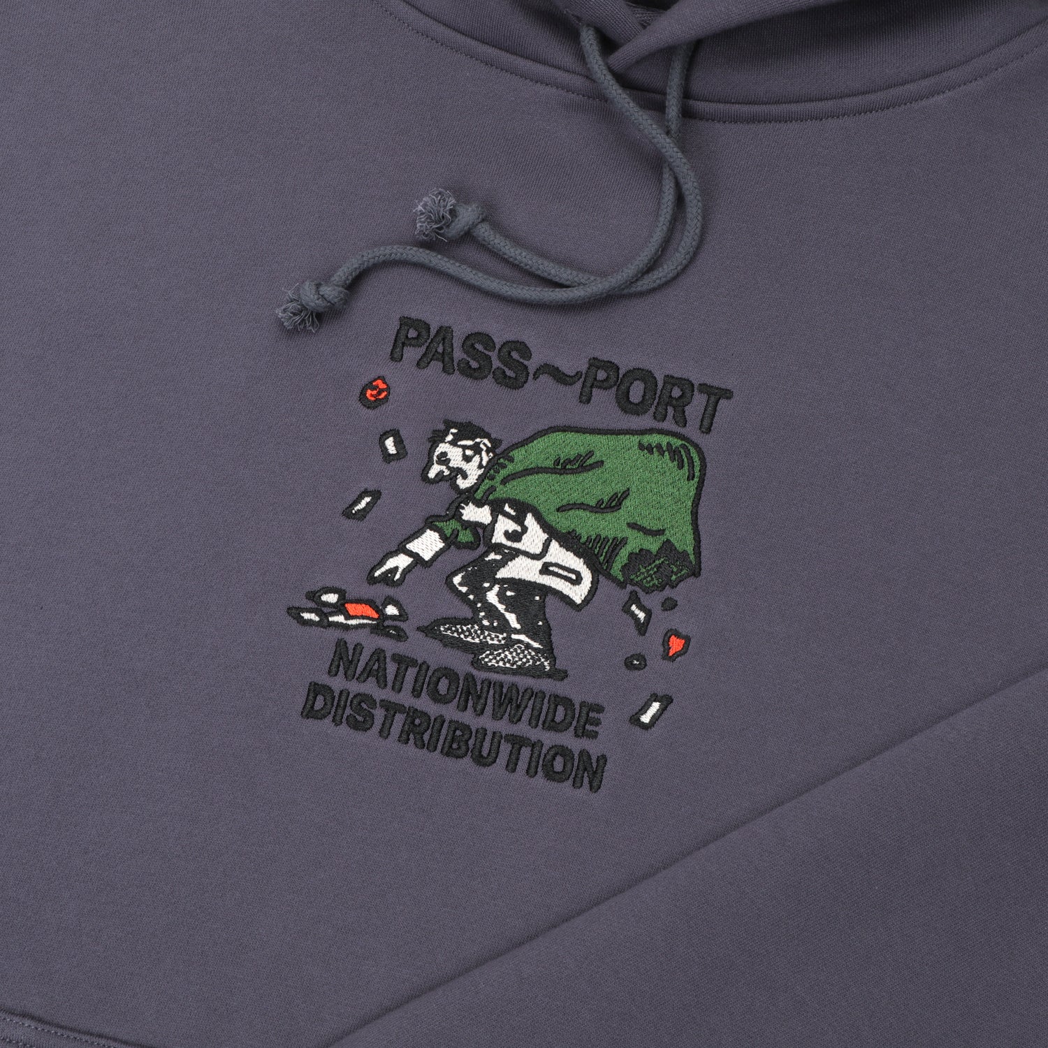 Pass~Port Distribution Hoodie - Dusty Blue - Image 2