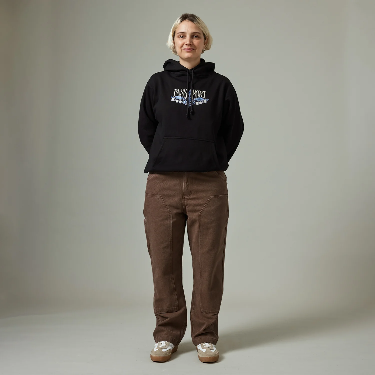 Pass~Port Double Knee Diggers Club Pant - Washed Brown - Image 4