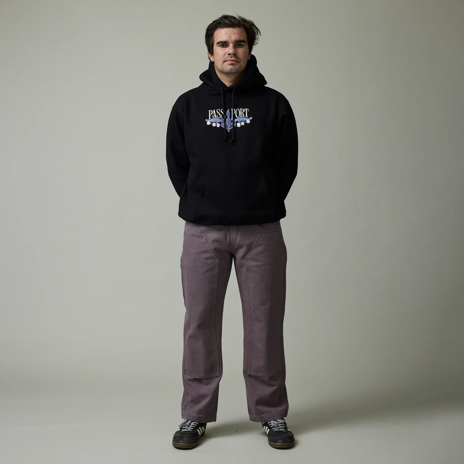 Pass~Port Double Knee Diggers Club Pant - Washed Lilac - Image 4