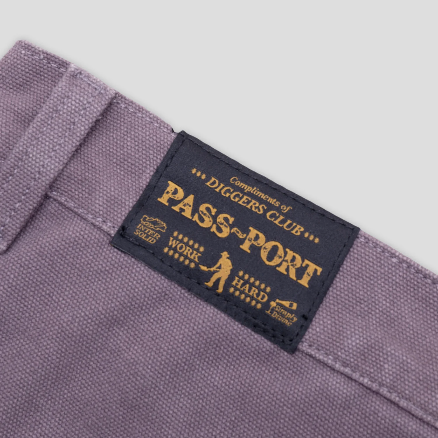 Pass~Port Double Knee Diggers Club Pant - Washed Lilac - Image 7