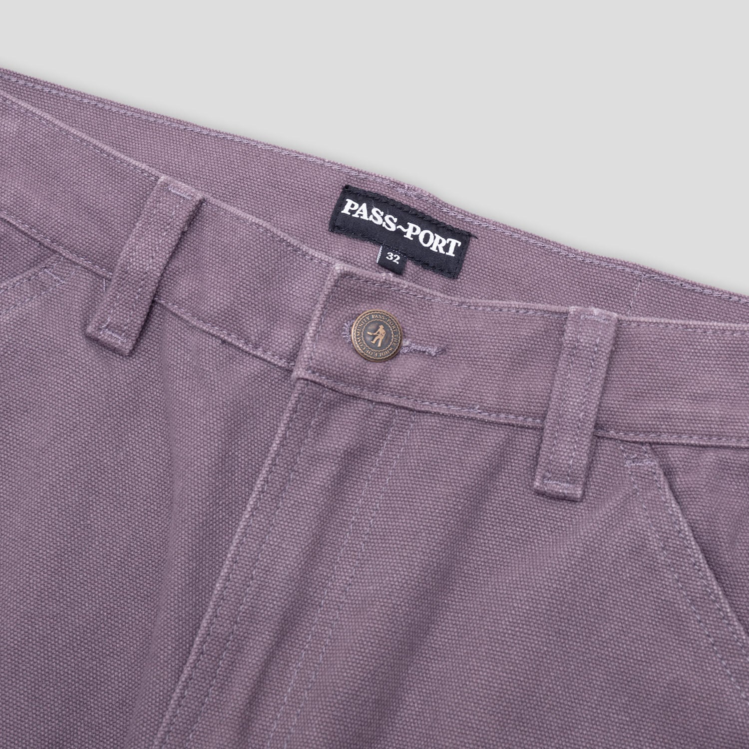 Pass~Port Double Knee Diggers Club Pant - Washed Lilac - Image 9