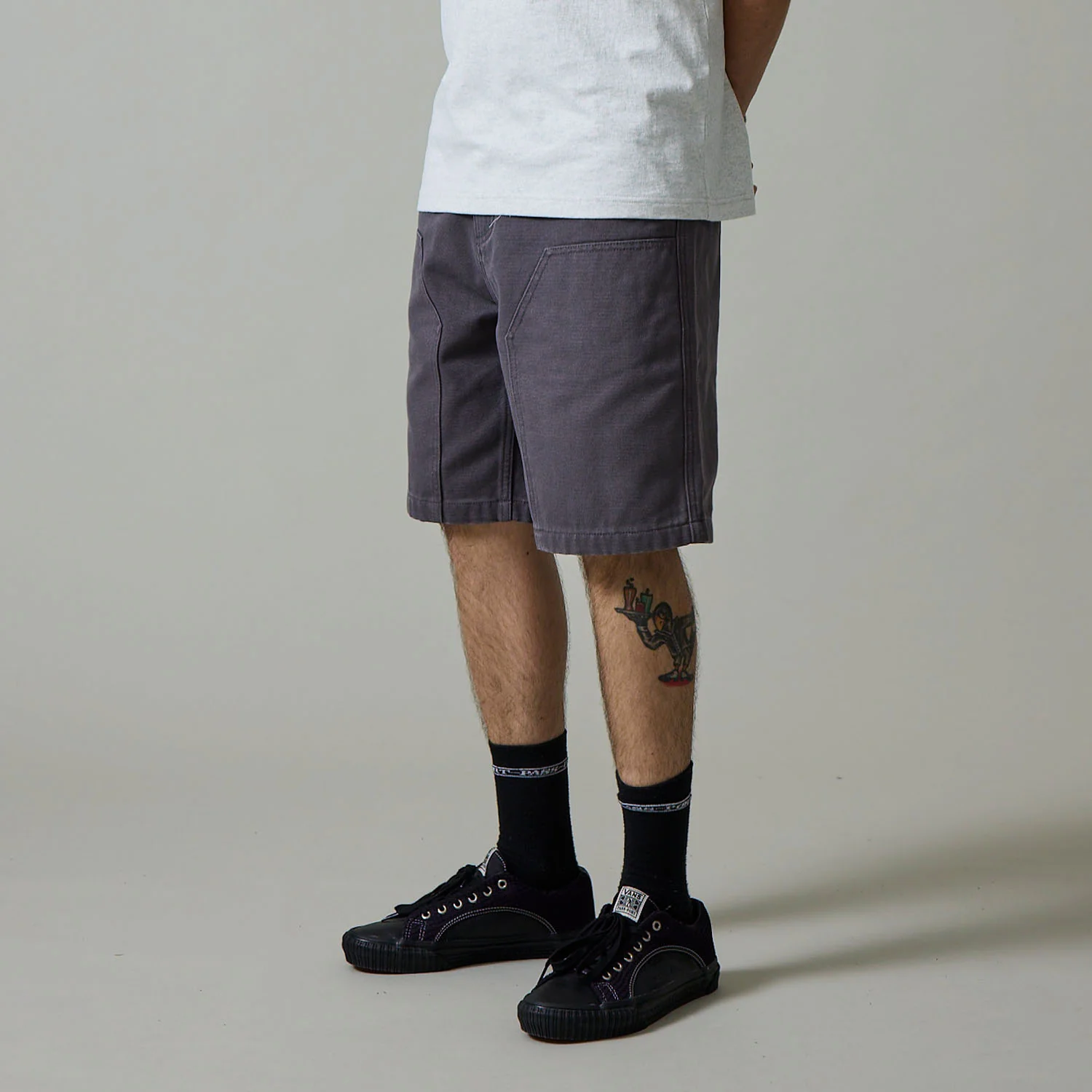 Pass~Port Double Knee Diggers Club Short - Charcoal - Image 2
